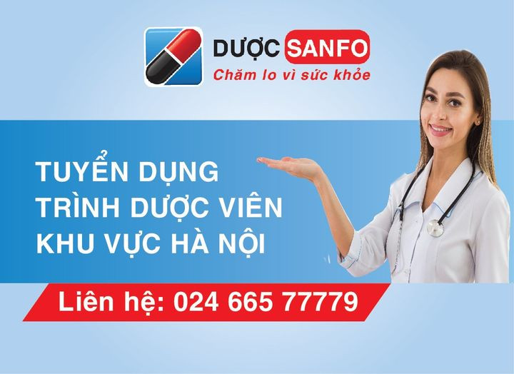 TUYỂN TRÌNH DƯỢC VIÊN KHU VỰC HÀ NỘI