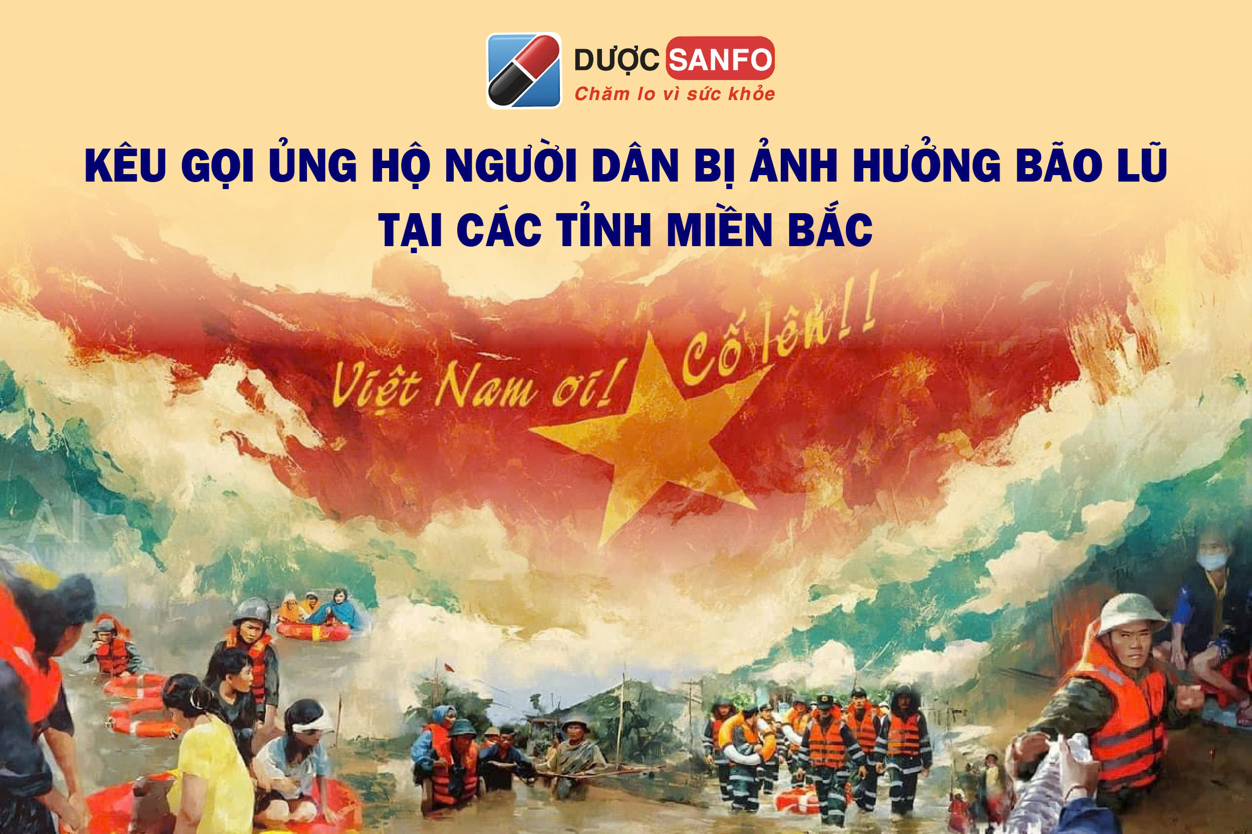 Kêu gọi ủng hộ người dân đang bị lũ lụt tại các tỉnh miền núi phía Bắc