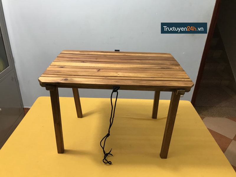 Bàn lắp ghép giã ngoại gỗ tự nhiên Folding Table-8