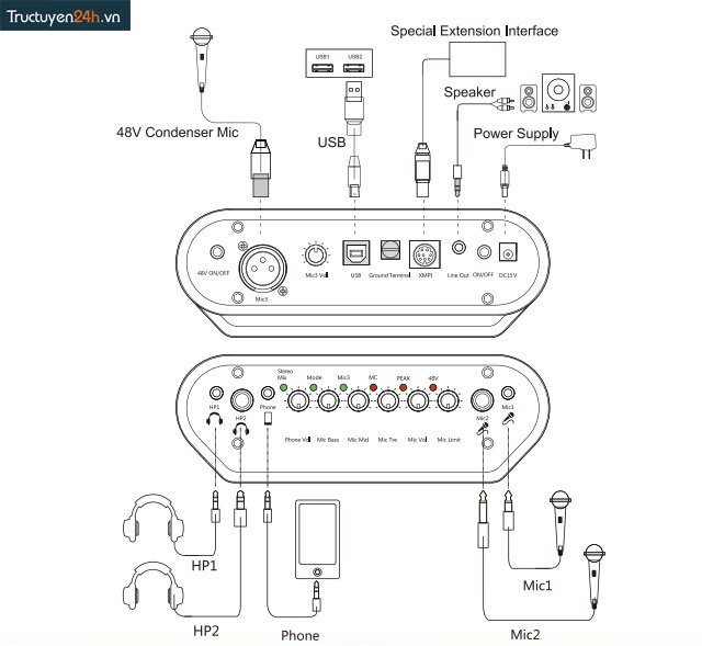 Sound card thu âm XOX KS105-6
