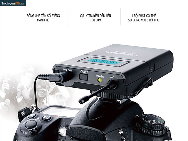 Micro không dây cho máy ảnh máy quay Takstar SGC-100W-2