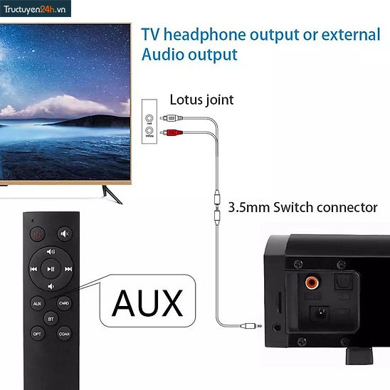 Loa Thanh Tivi Bluetooth Âm Thanh Sound Bar 3D LP- 09-10