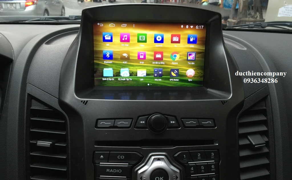 Đầu Dvd Android Cho Xe Ford Ranger
