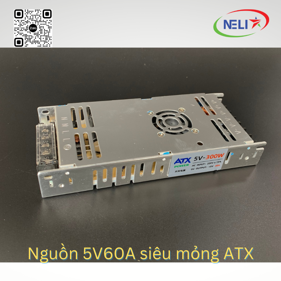 Nguồn 5V60A ATX mỏng dùng cho màn hình LED