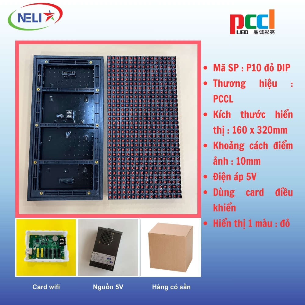 P10 màu đỏ mắt DIP NP - Độ sáng cao
