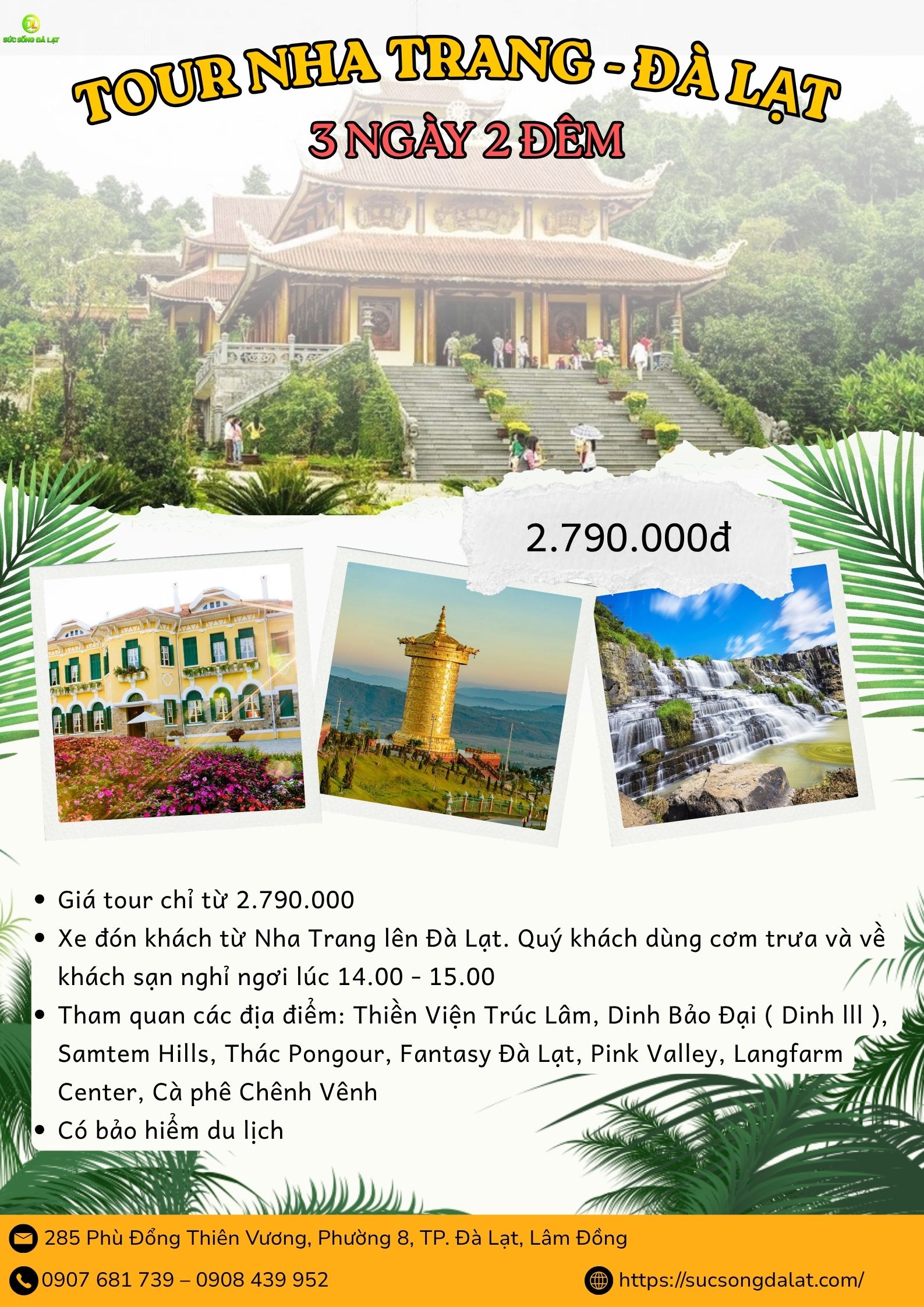 Tour Nha Trang-Đà Lạt 3N-2Đ