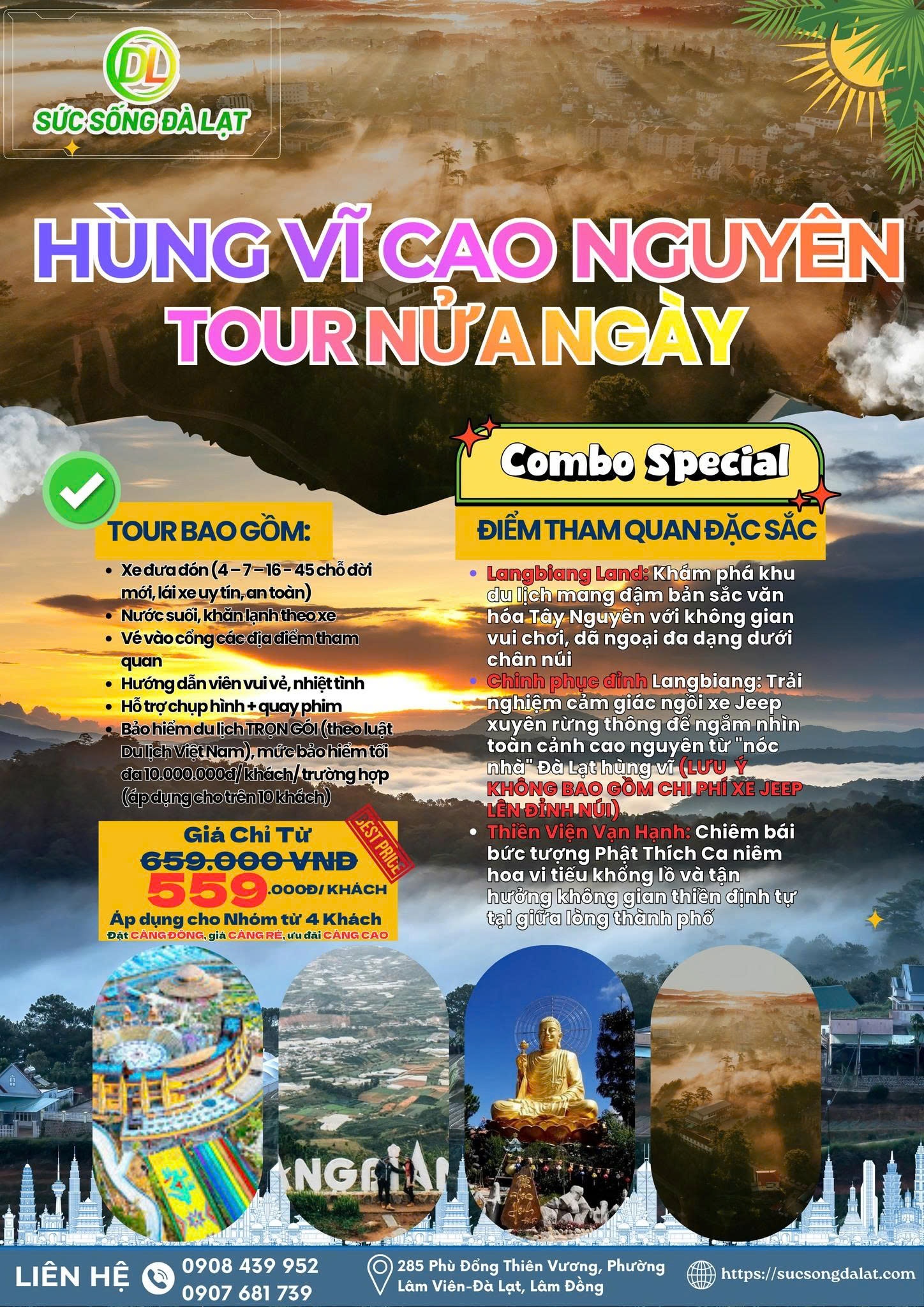 TOUR HÙNG VĨ CAO NGUYÊN | TOUR NỬA NGÀY