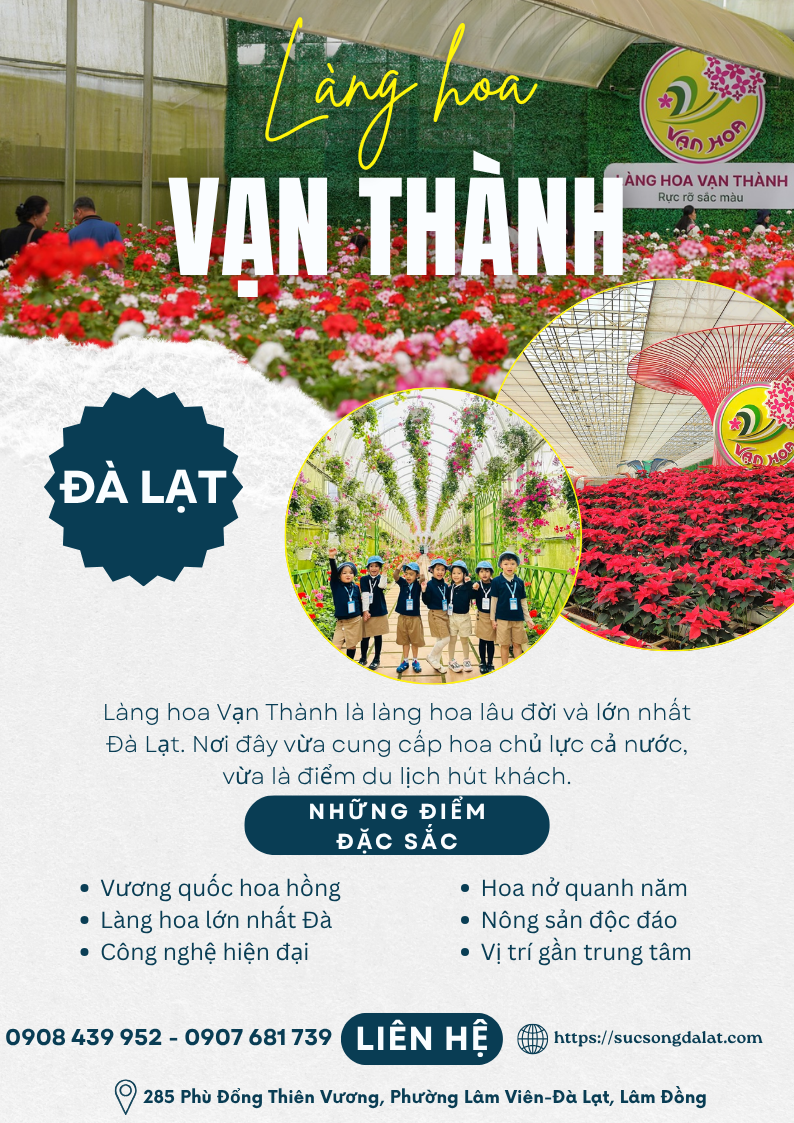 VÉ THAM QUAN LÀNG HOA VẠN THÀNH
