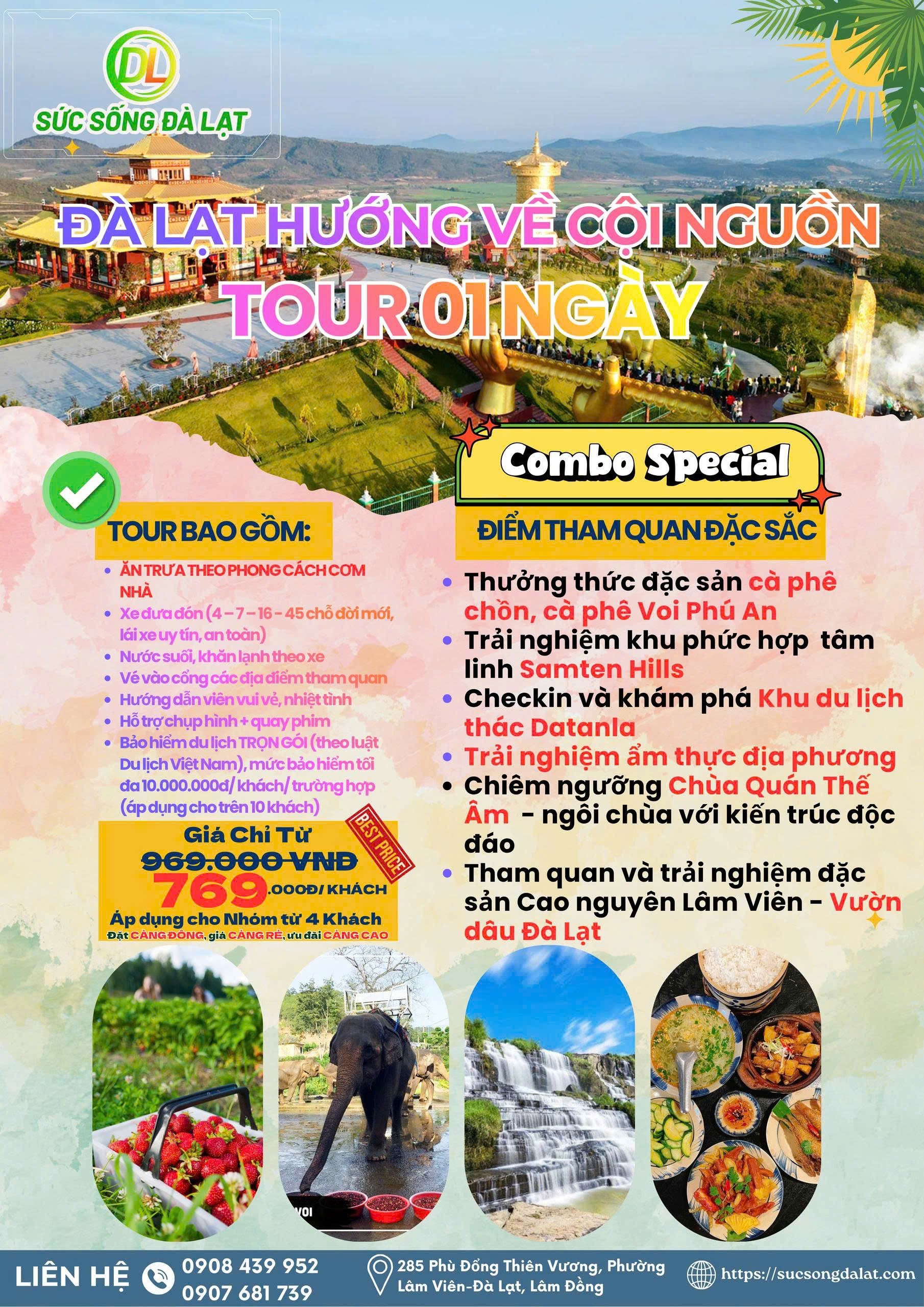 ĐÀ LẠT HƯỚNG VỀ CỘI NGUỒN  – SAMTEN HILLS ĐÀ LẠT  | TOUR 1 NGÀY