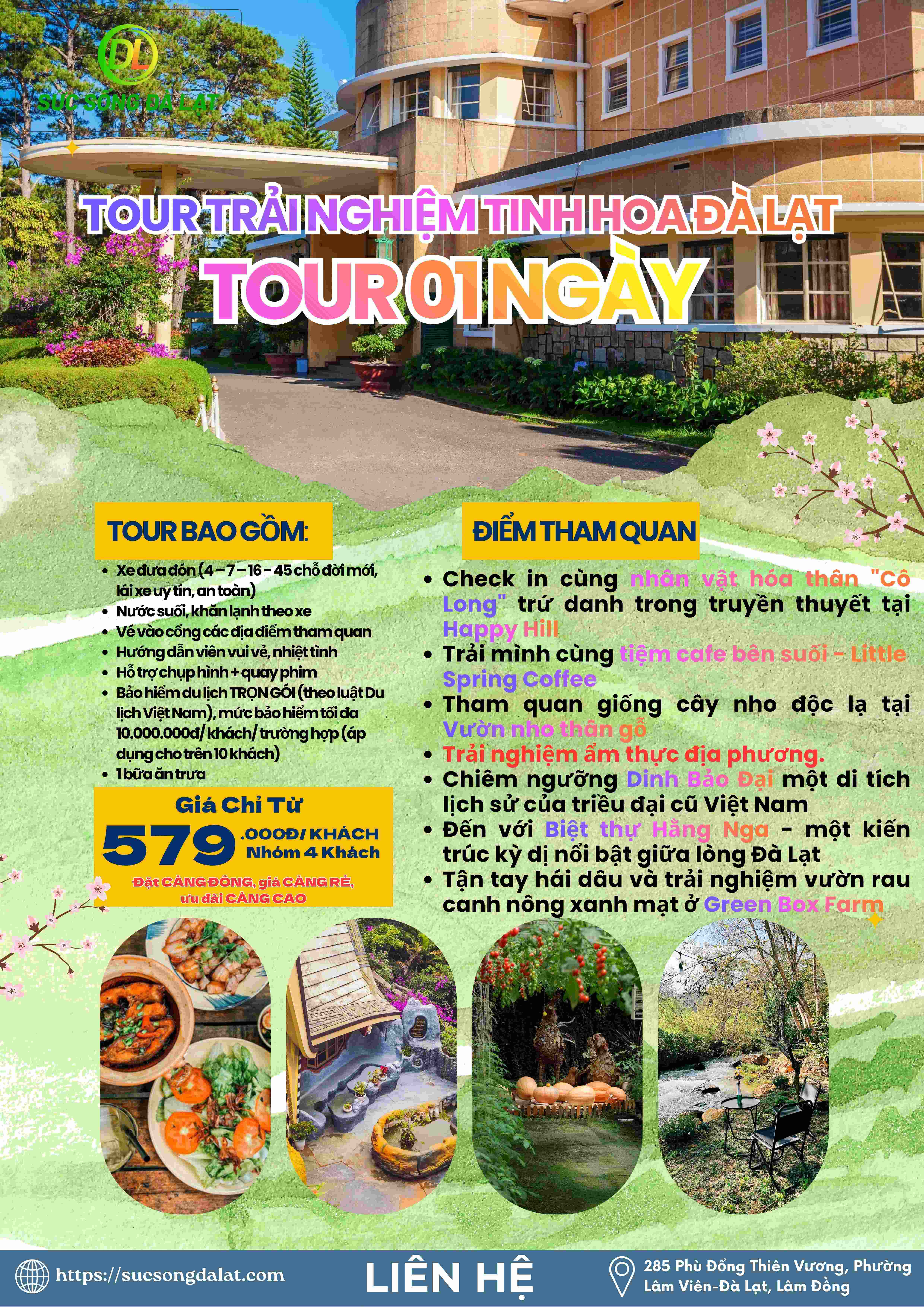 TOUR TRẢI NGHIỆM TINH HOA ĐÀ LẠT MỚI & CŨ I TOUR 1 NGÀY