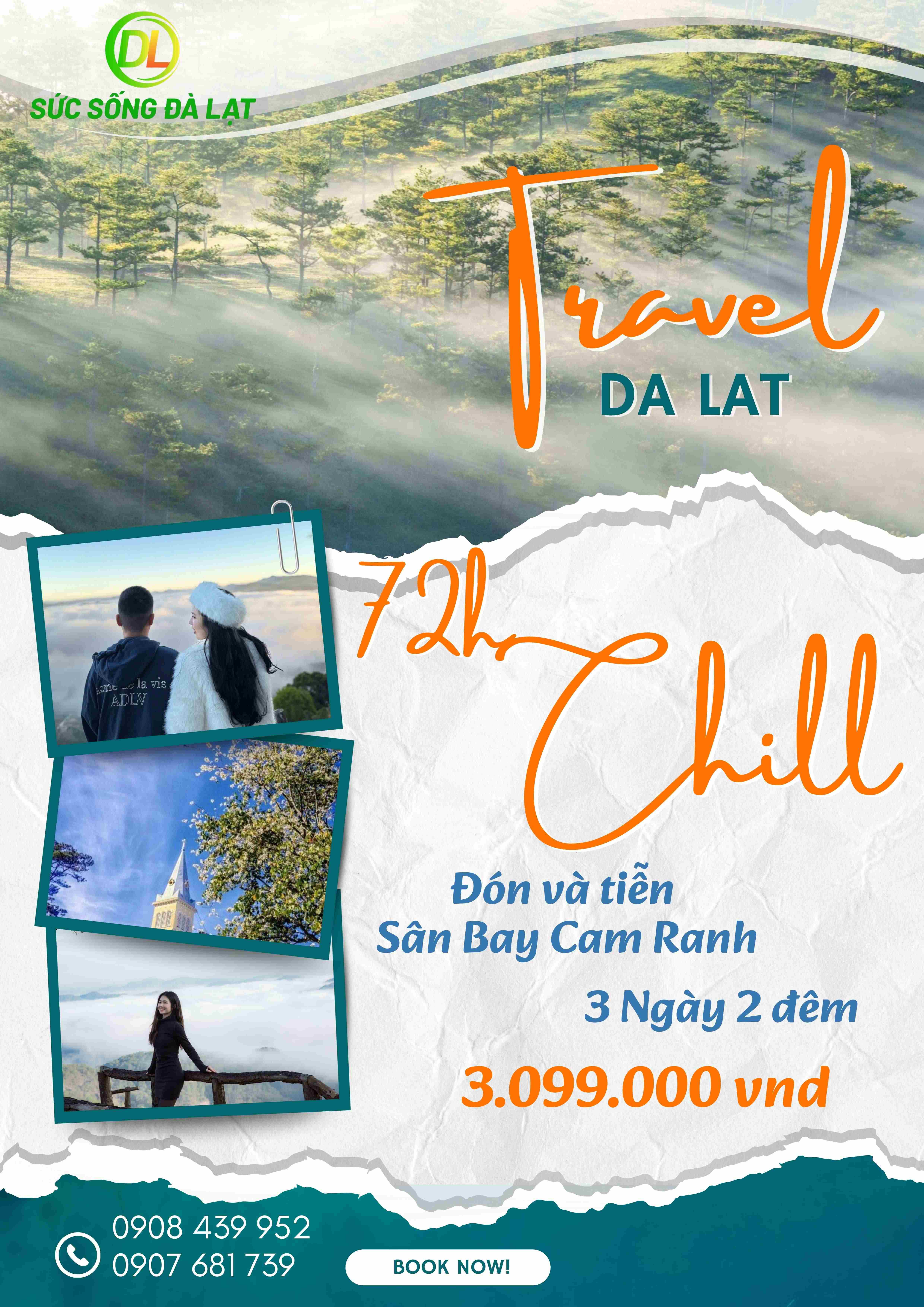 ĐÀ LẠT 72h CHILL - ĐÓN SÂN BAY CAM RANH | 3 NGÀY 2 ĐÊM
