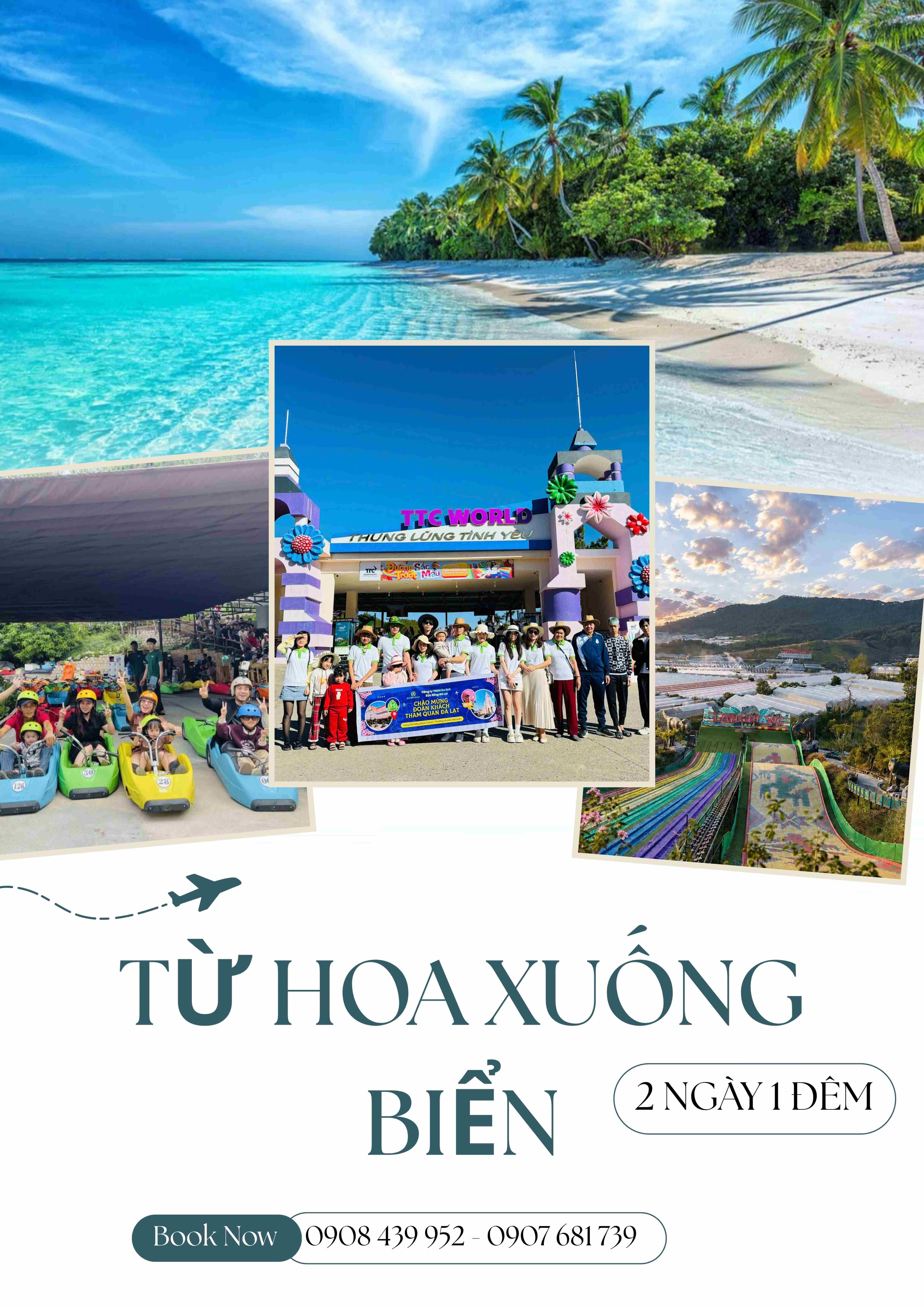 TOUR TỪ HOA XUỐNG BIỂN (NHA TRANG - ĐÀ LẠT) 2N1D