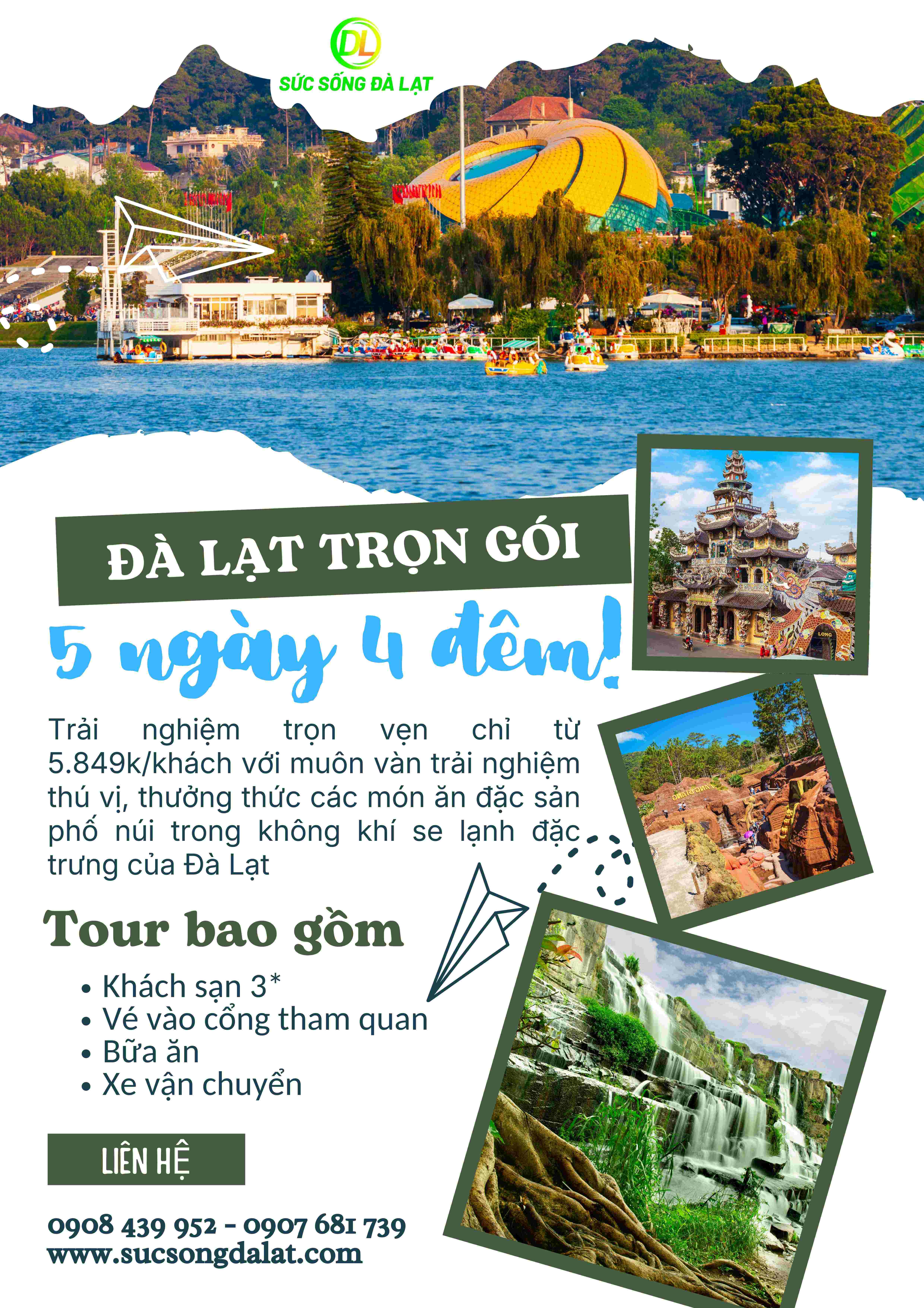 TOUR ĐÀ LẠT TRỌN GÓI | 5 NGÀY 4 ĐÊM