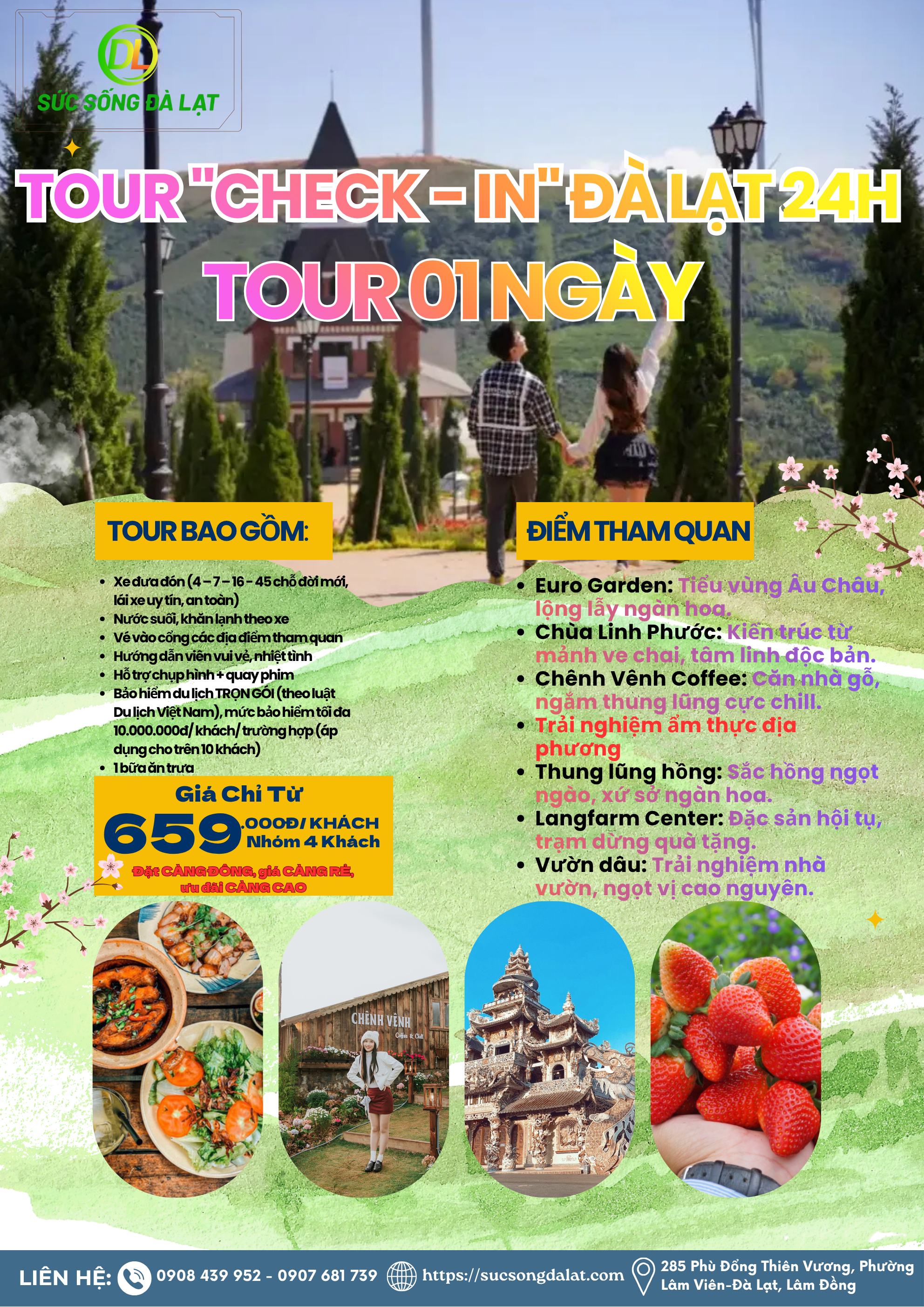 TOUR "CHECK - IN" ĐÀ LẠT 24H I TOUR 1 NGÀY