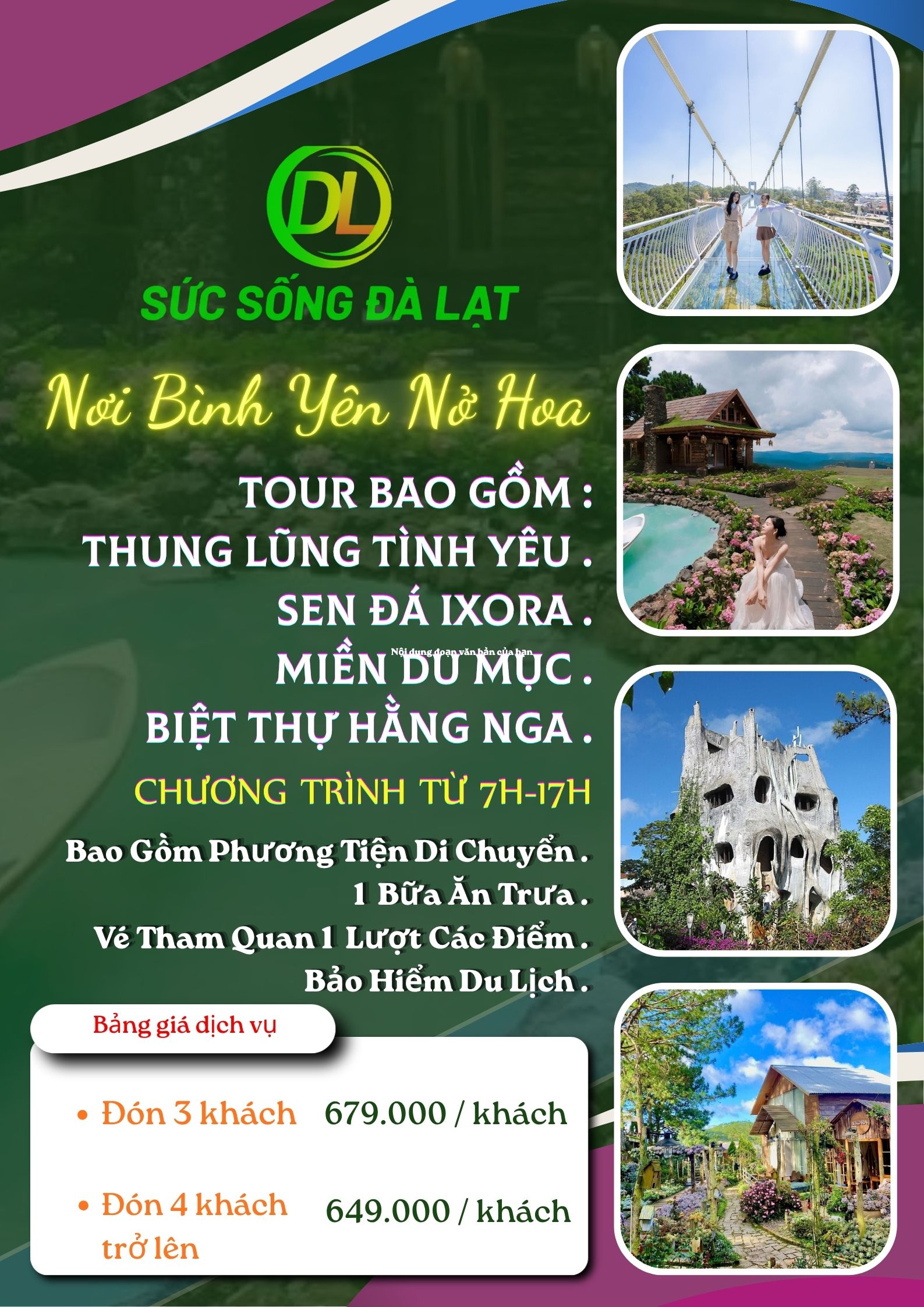 Tour 1 Ngày : NƠI BÌNH YÊN NỞ HOA