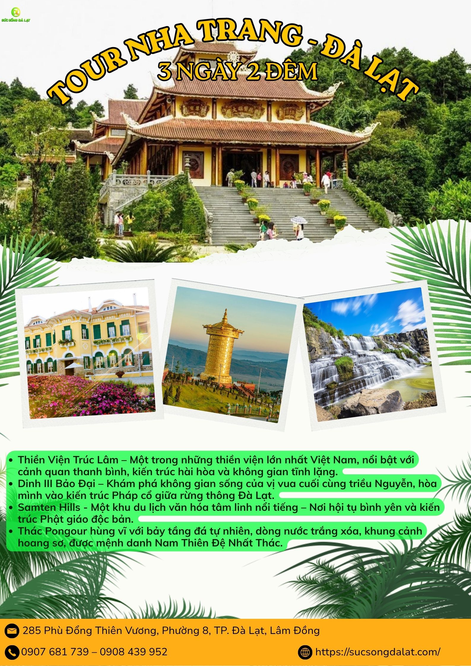 Tour Nha Trang-Đà Lạt 3N-2Đ