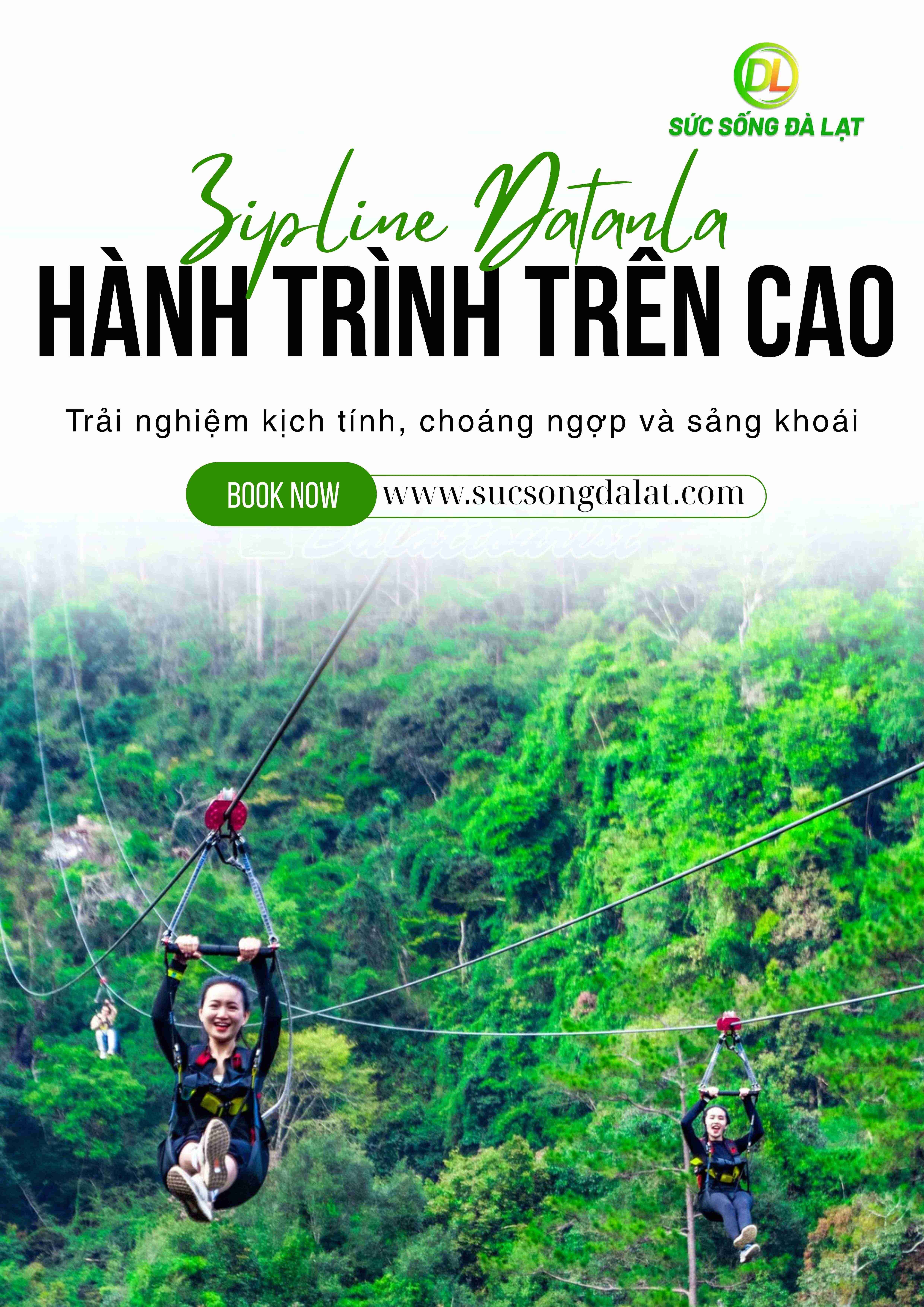 VÉ ZIPLINE THÁC DATANLA ĐÀ LẠT