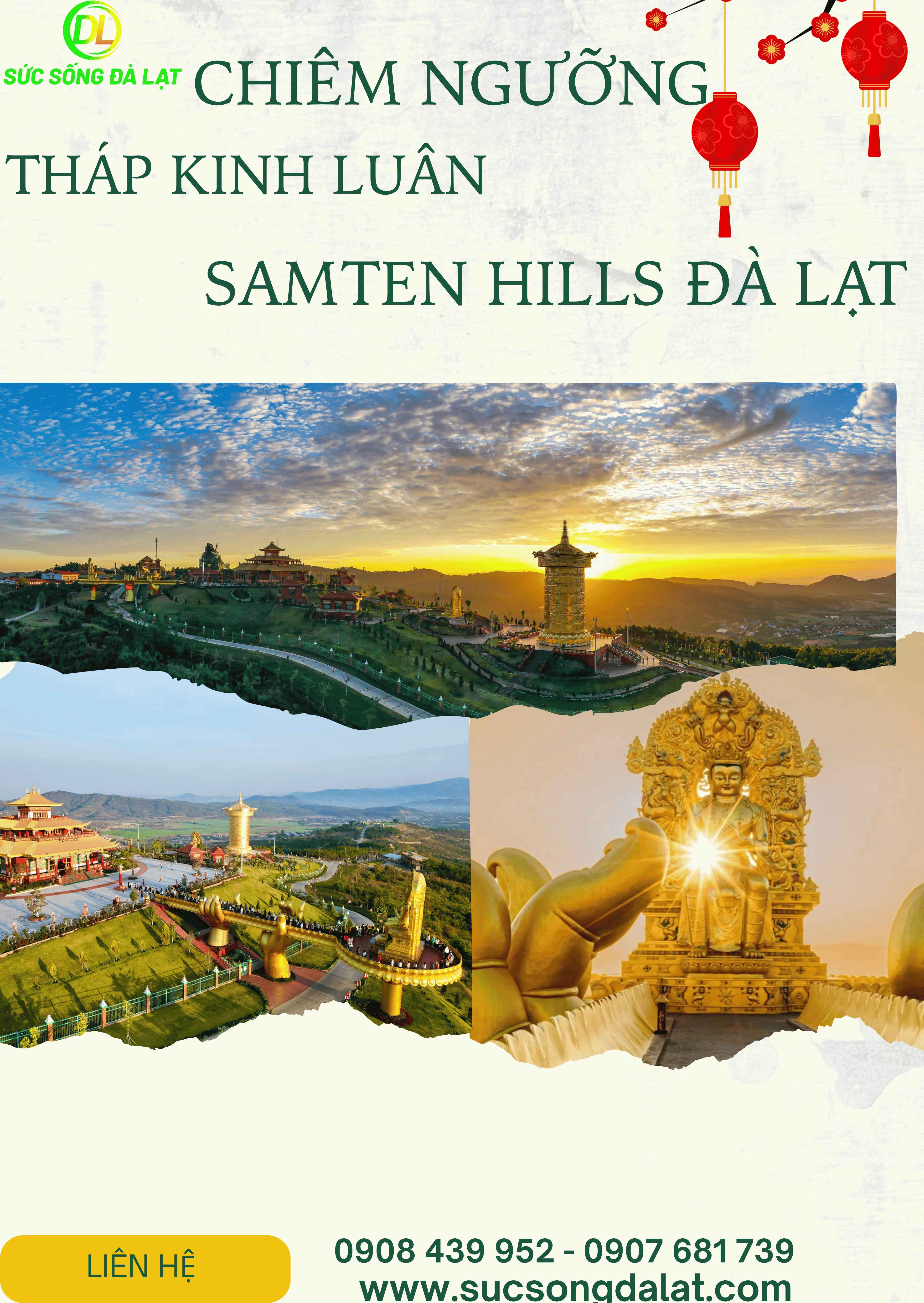 CHIÊM NGƯỠNG THÁP KINH LUÂN – SAMTEN HILLS ĐÀ LẠT  | TOUR 1 NGÀY