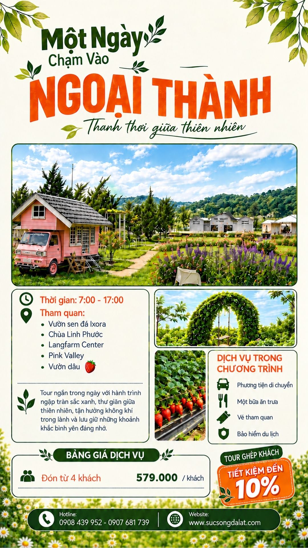 Tour 1 Ngày Chạm Vào Ngoại Thành