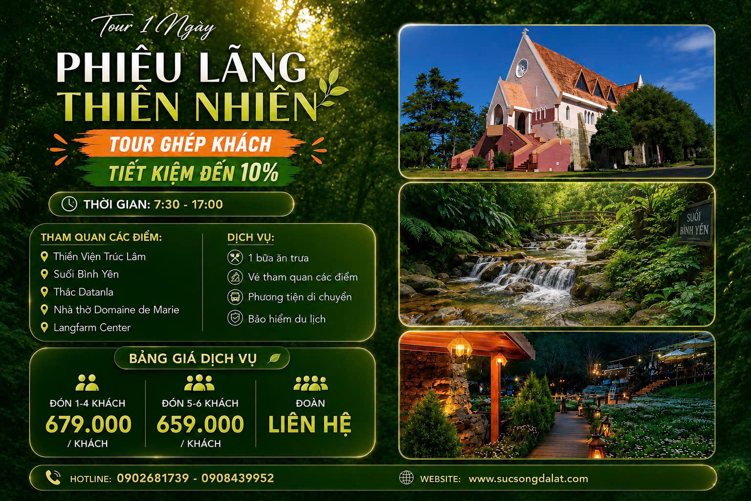 Tour 1 Ngày Phiêu Lãng Thiên Nhiên