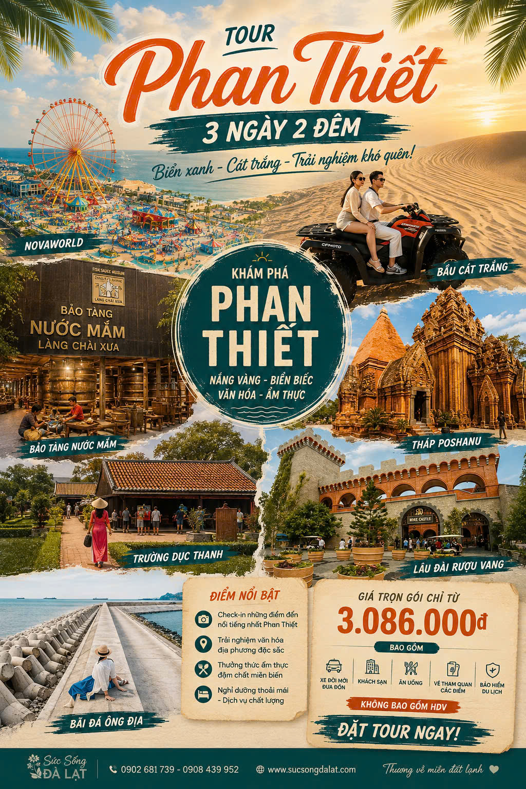 Tour 3N2D Vui Chơi Phan Thiết