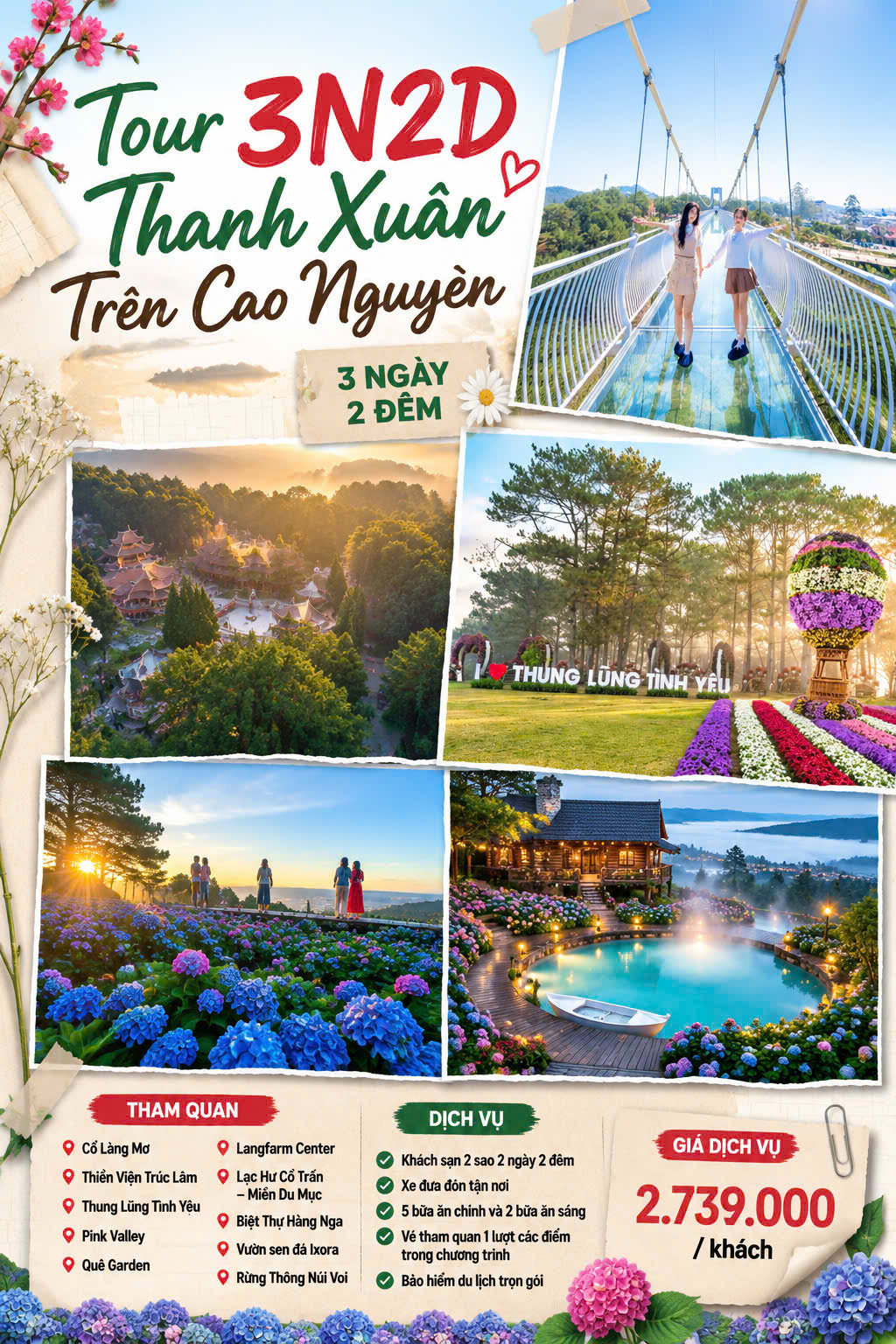Tour 3N2D Thanh Xuân Trên Cao Nguyên