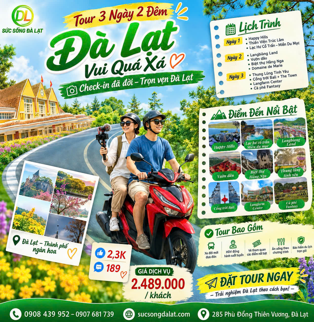 Tour 3 Ngày 2 Đêm Vui Quá Xá