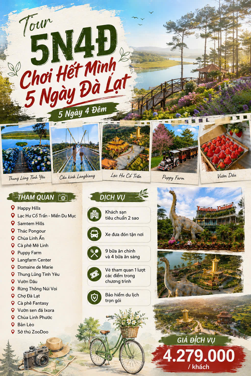 Tour 5N4D Chơi Hết Mình Ở Đà Lạt 5 Ngày