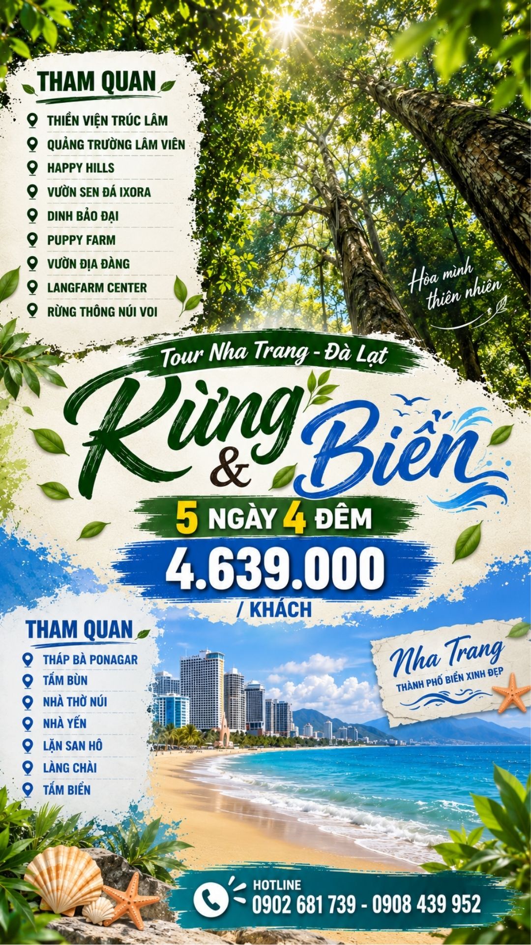 Tour 5N4D Rừng Và Biển