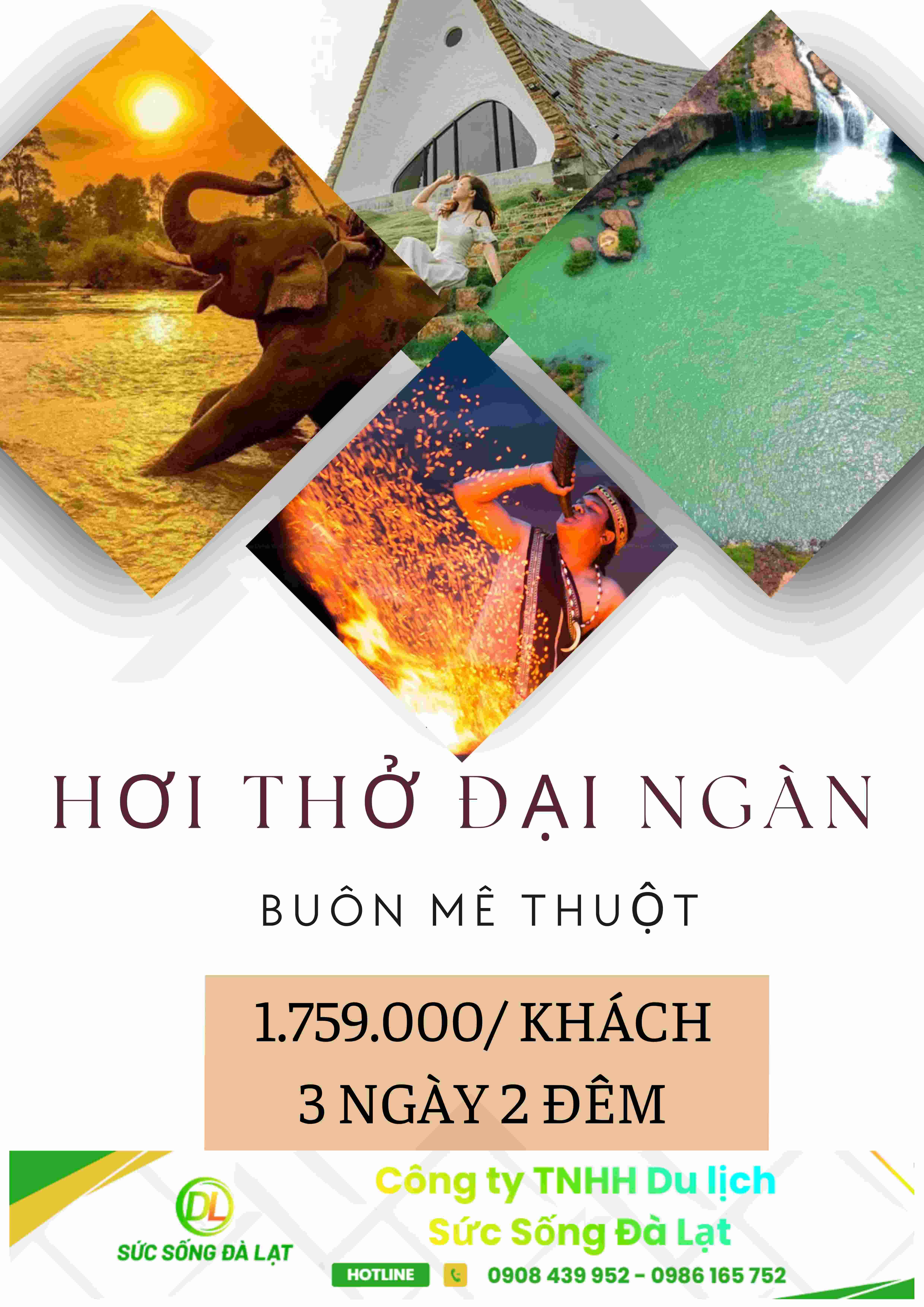 BUÔN MÊ THUỘT – HƠI THỞ ĐẠI NGÀN  | 3 NGÀY 2 ĐÊM