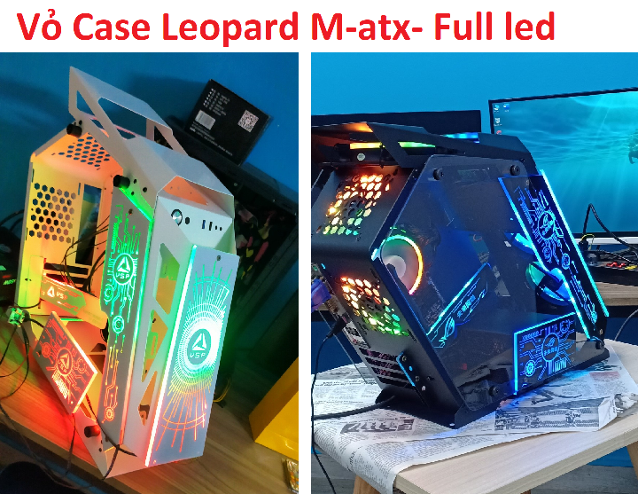 VỎ Case LEOPARD Full LED 3 màu Đen- Trắng- Hồng CASE Gía Rẻ Dala Media Vỏ Case Leopard Full Led 3 Màu Đen- Trắng- Hồng Case Gía Rẻ Dala Media