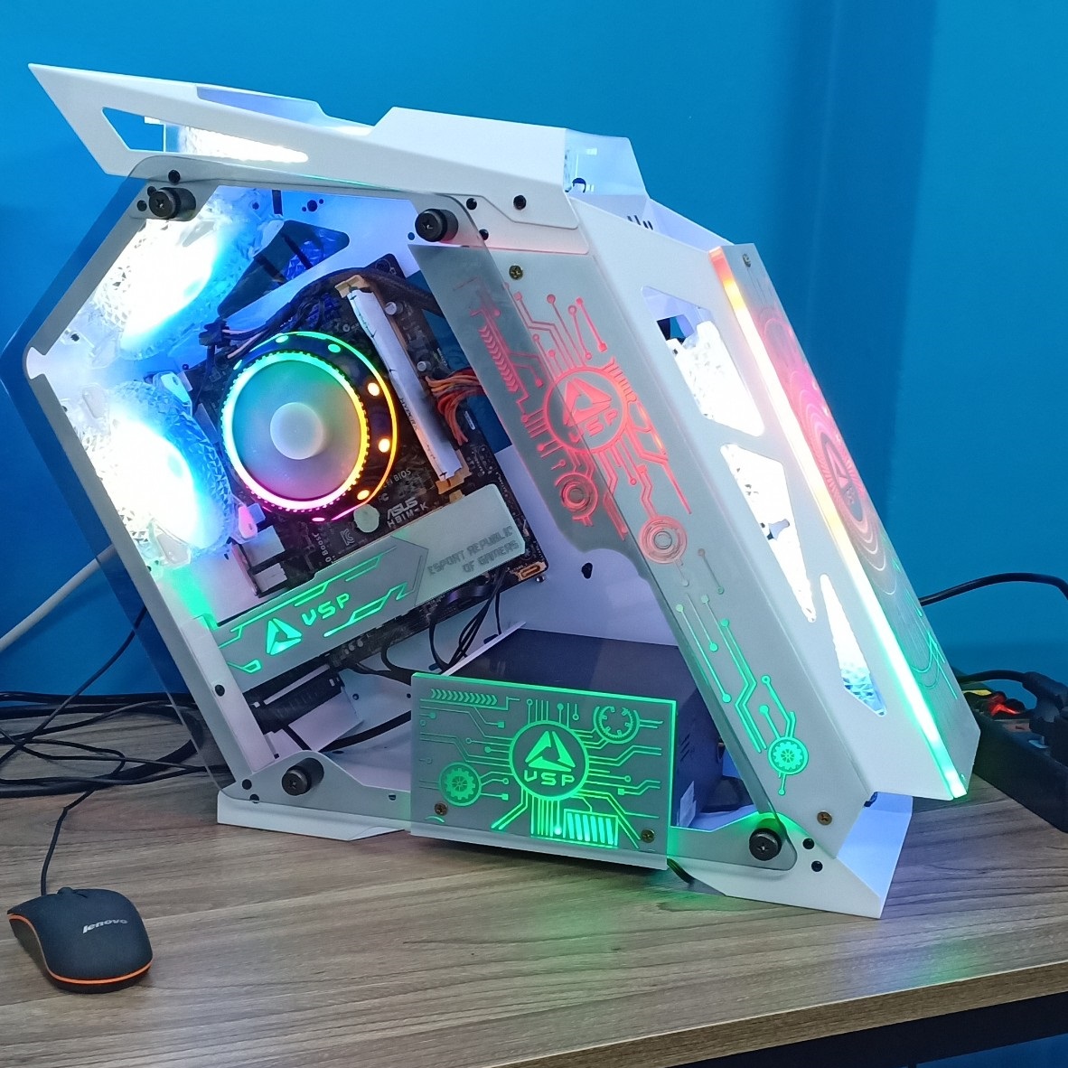 Bộ CASE Máy Tính Chơi Game _PC GAMING Led cực đẹp i5-9400F|B360M|8G|120G|600W Dala Media Bộ Case Máy Tính Chơi Game _Pc Gaming Led Cực Đẹp I5-9400F|B360M|8G|120G|600W Dala Media