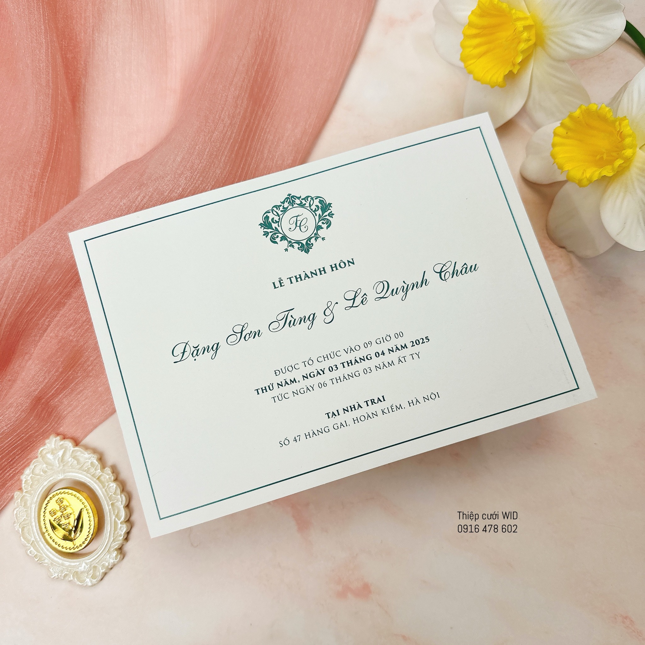 Thiệp cưới vintage – Sự hoài niệm tinh tế cho ngày cưới đậm chất cổ điển