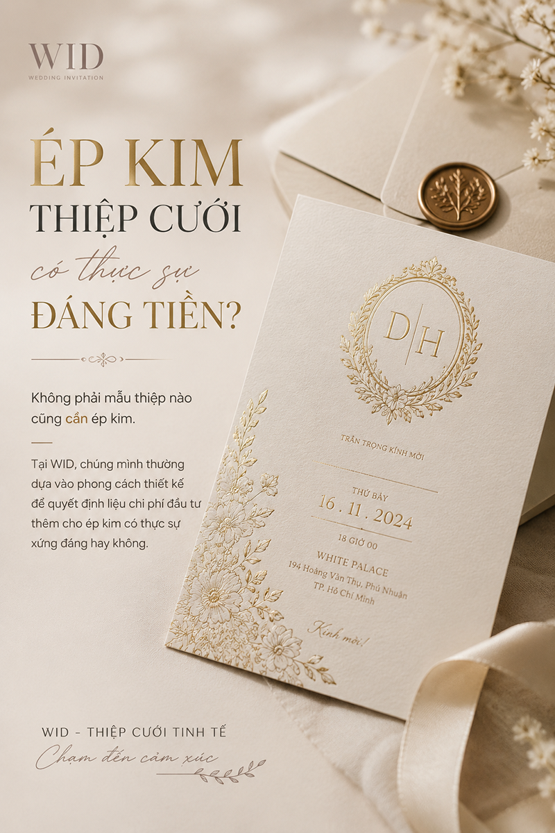 Ép kim thiệp cưới – Có thực sự đáng tiền ?