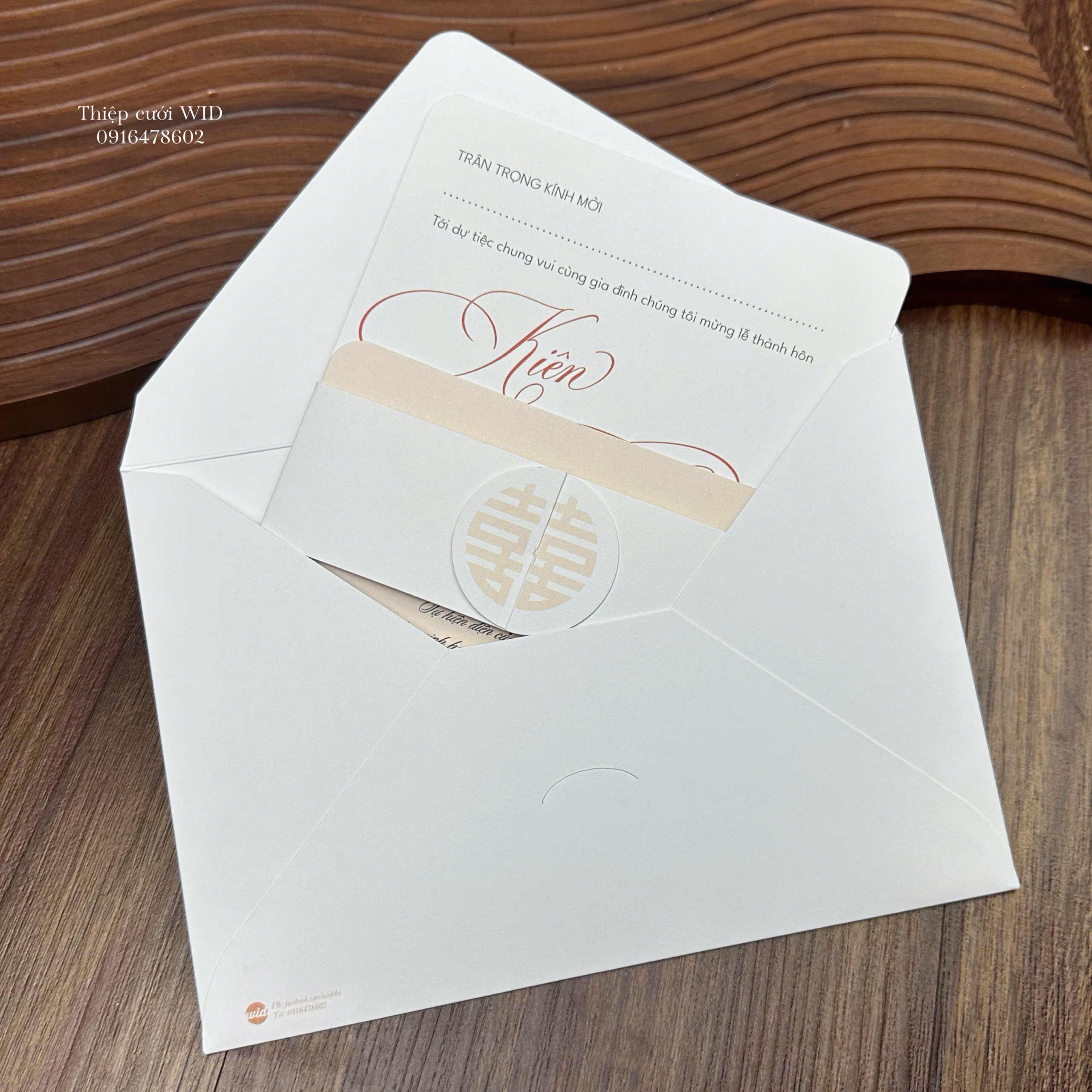 PB 463 - Thiệp tối giản phong cách hiện đại