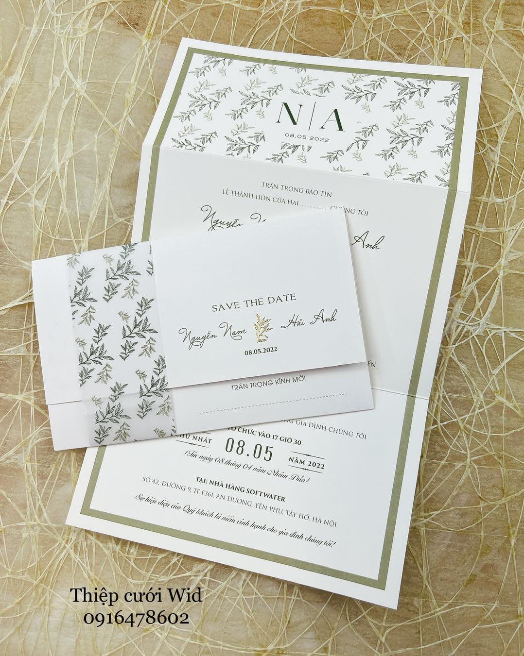 Ngang 09 - Mẫu lá nhiều sắc màu nổi bật, sang trọng