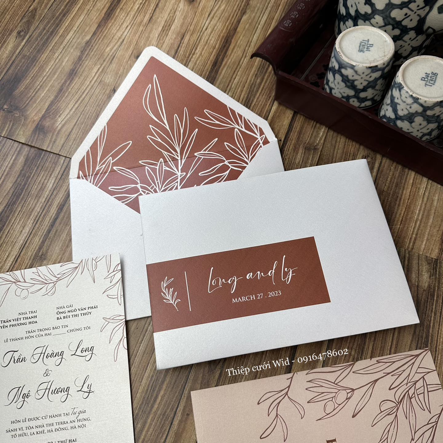 CC 423 - Thiệp phong bì giấy mĩ thuật ánh Ngọc Trai