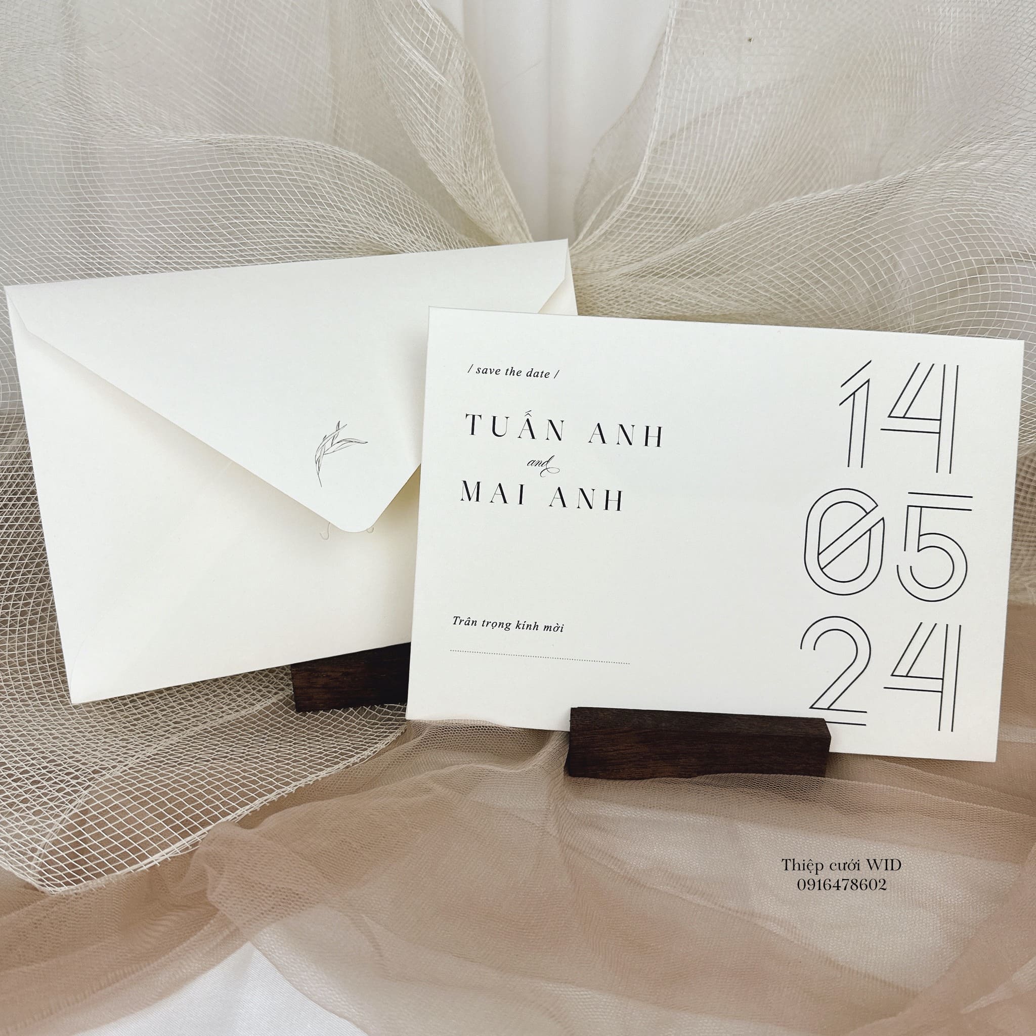 PB 412- Thiệp Minimal trên nền giấy Sunny Cream