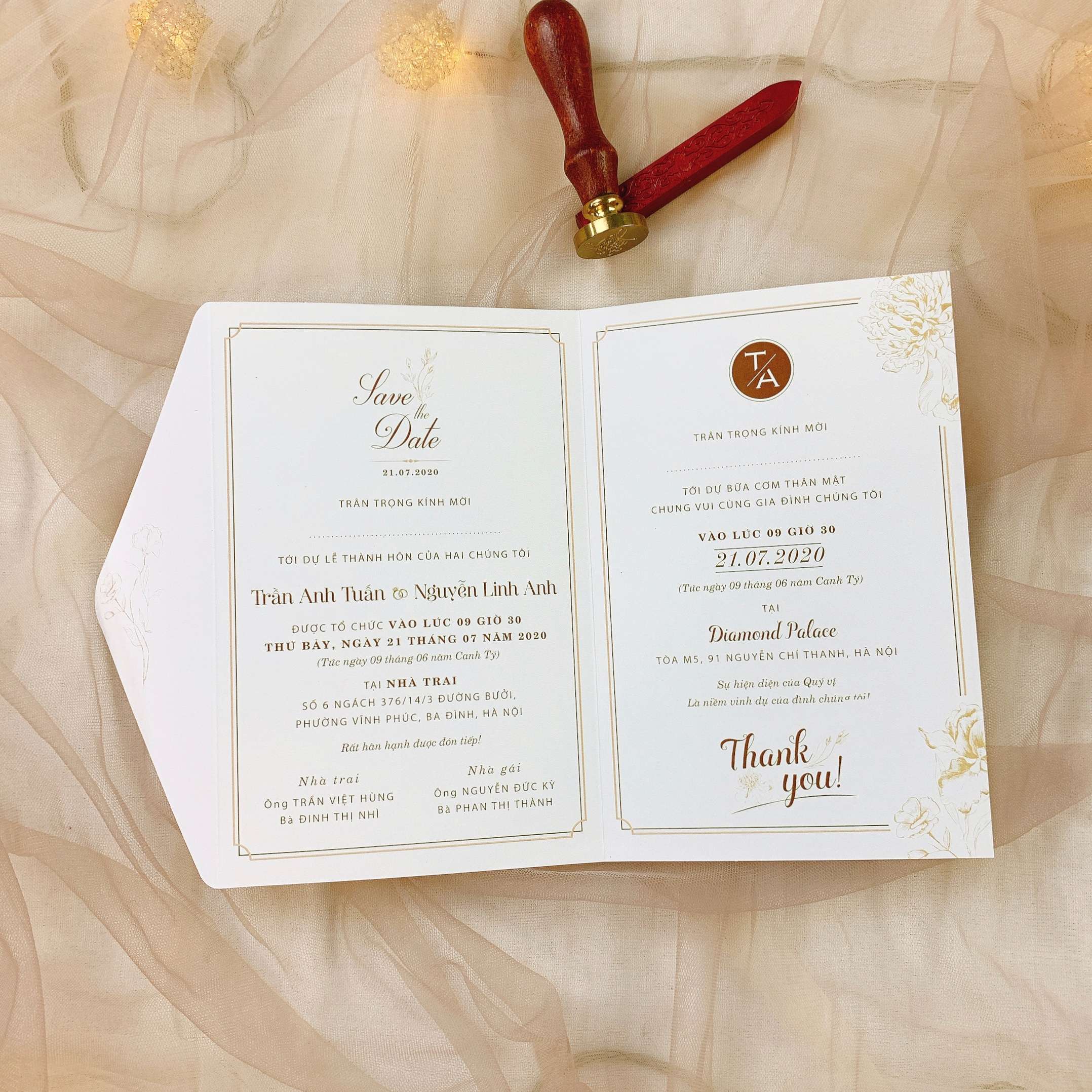 188 CN - Thiệp hiện đại phong cách tối giản