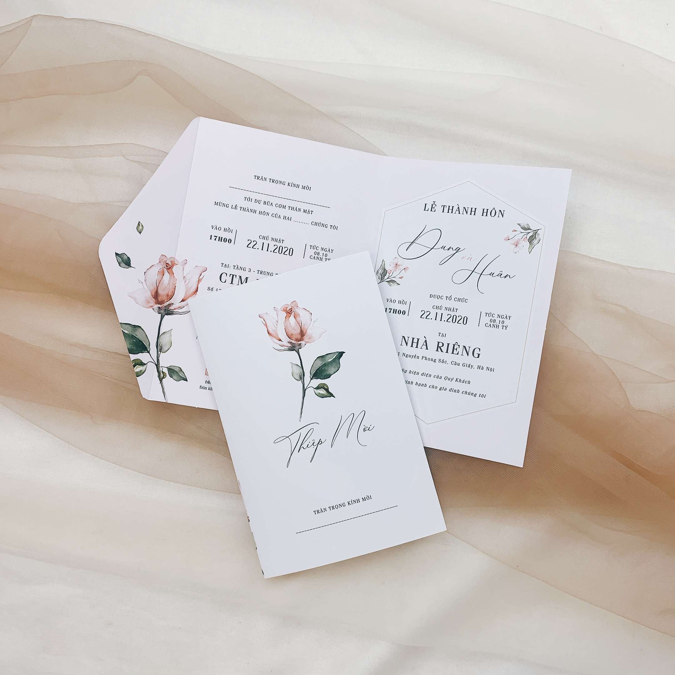 218 CN - Mẫu Hoa Hồng thanh lịch, sang trọng