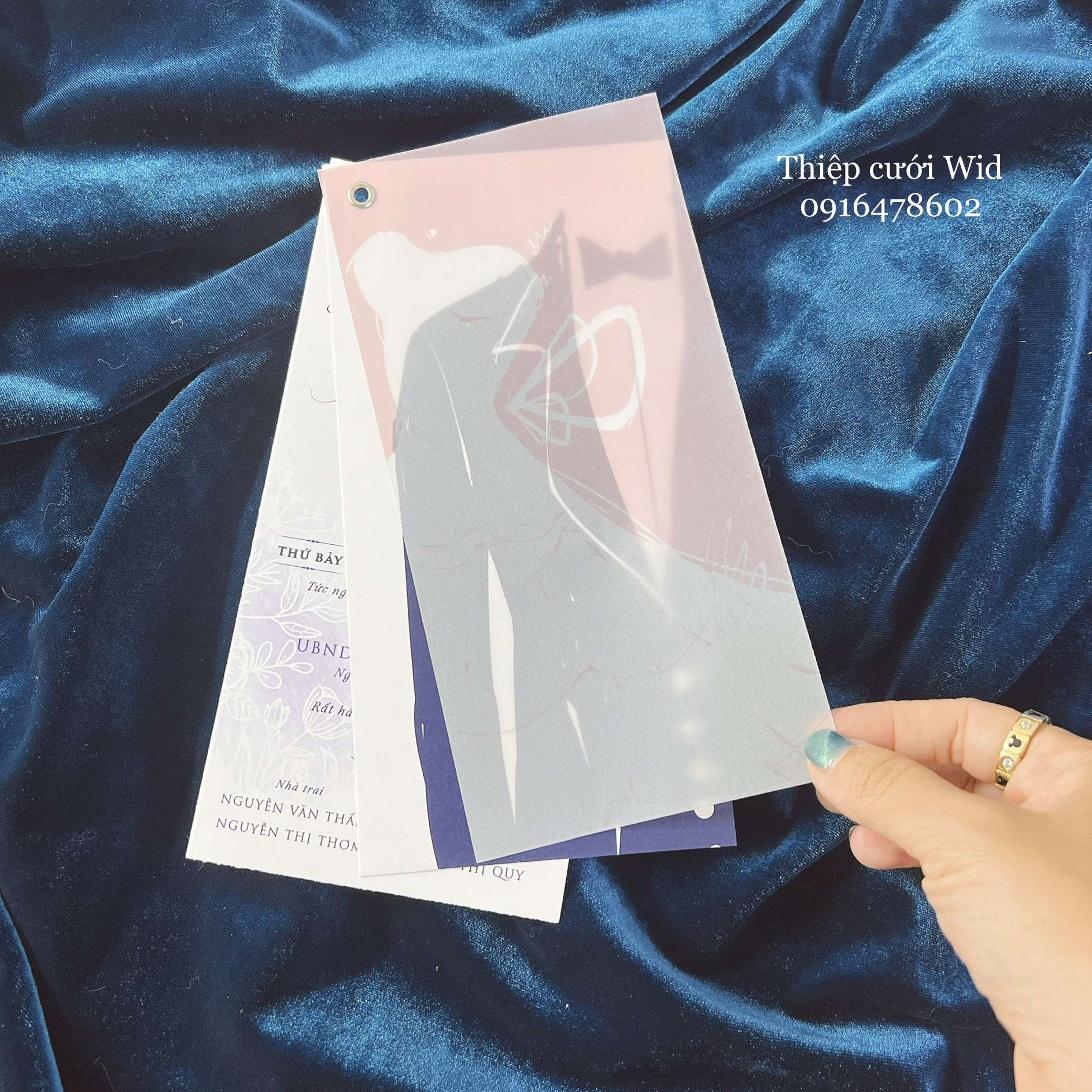 3 lá 352 - Thiệp hình phác họa CDCR