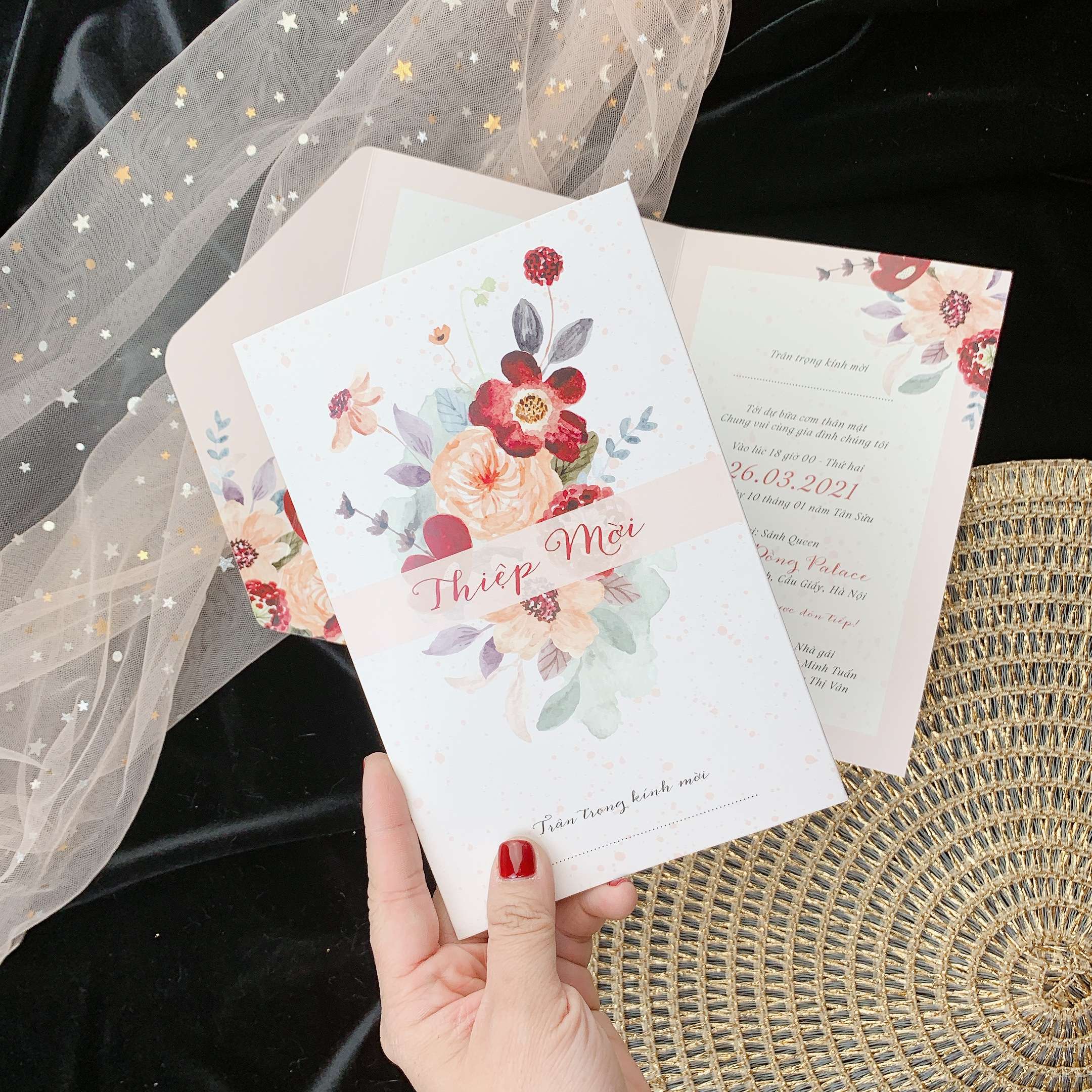 254 CN - Mẫu hoa nước loang sắc màu pastel