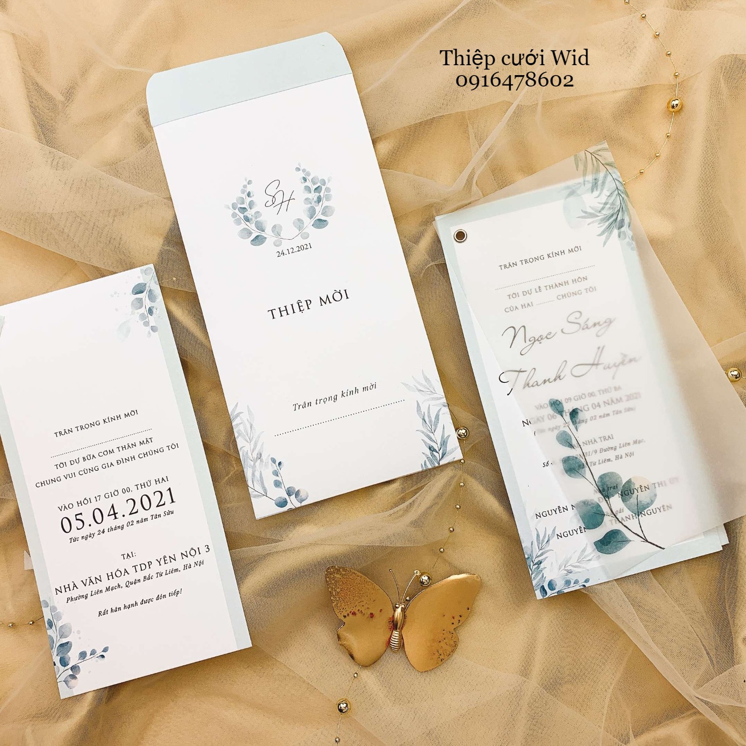 3 lá 279 - Mẫu lá xanh màu pastel
