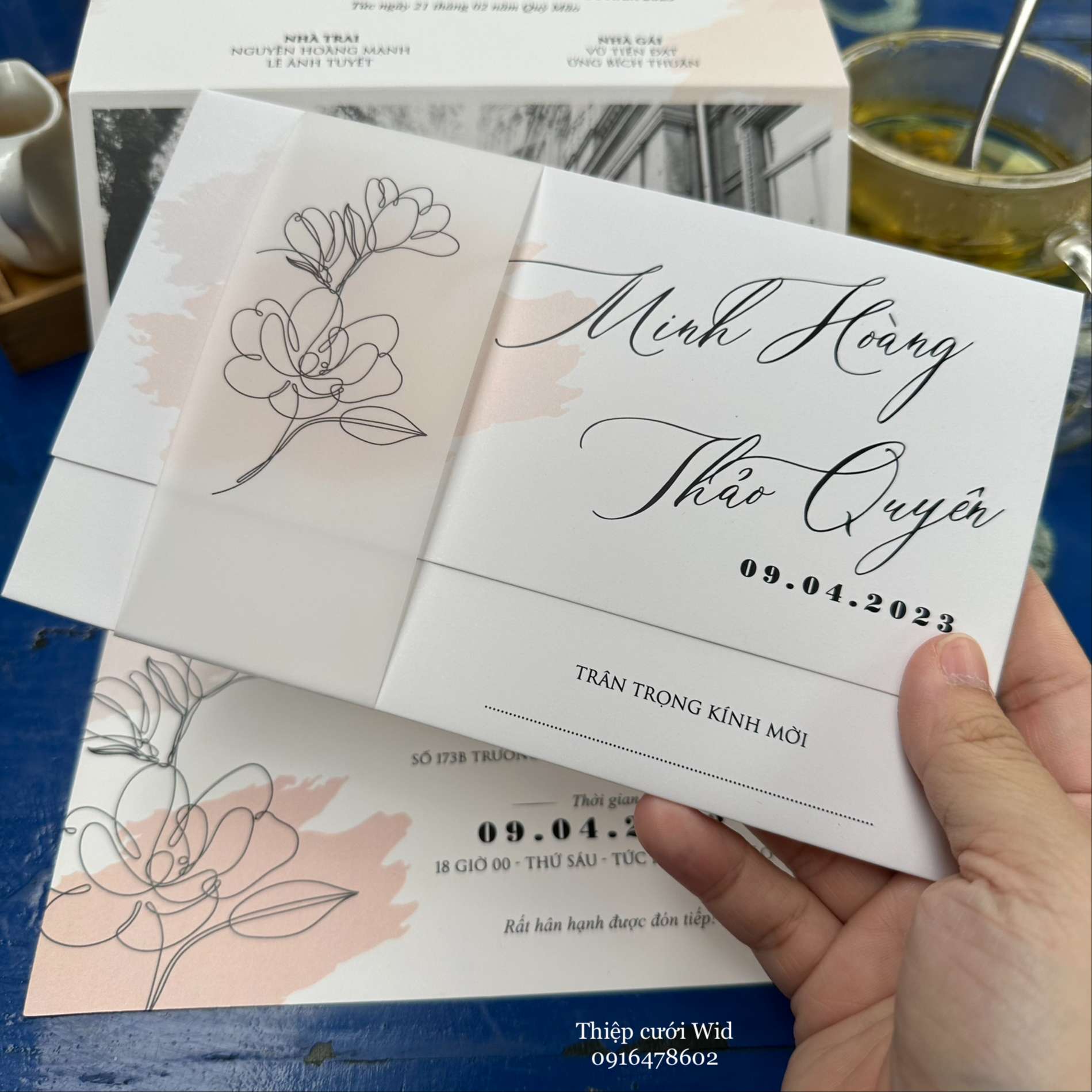 Ngang 380 - Mẫu tối giản in ảnh cưới