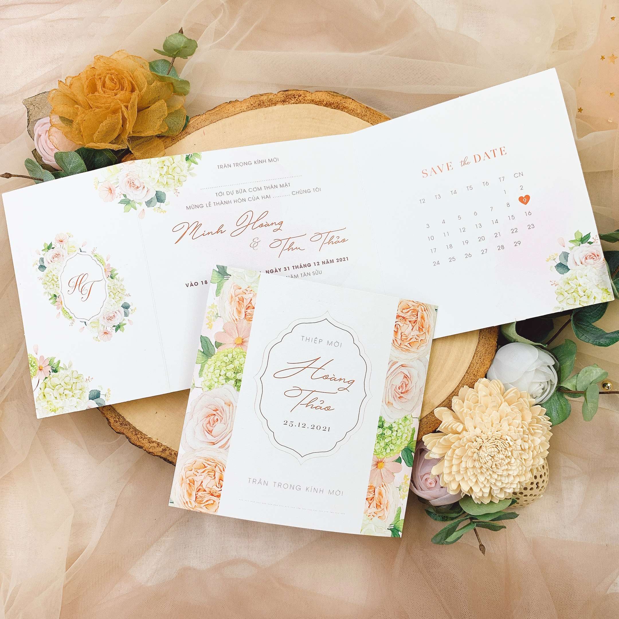 263 Vuông - Mẫu hoa hồng sắc màu pastel