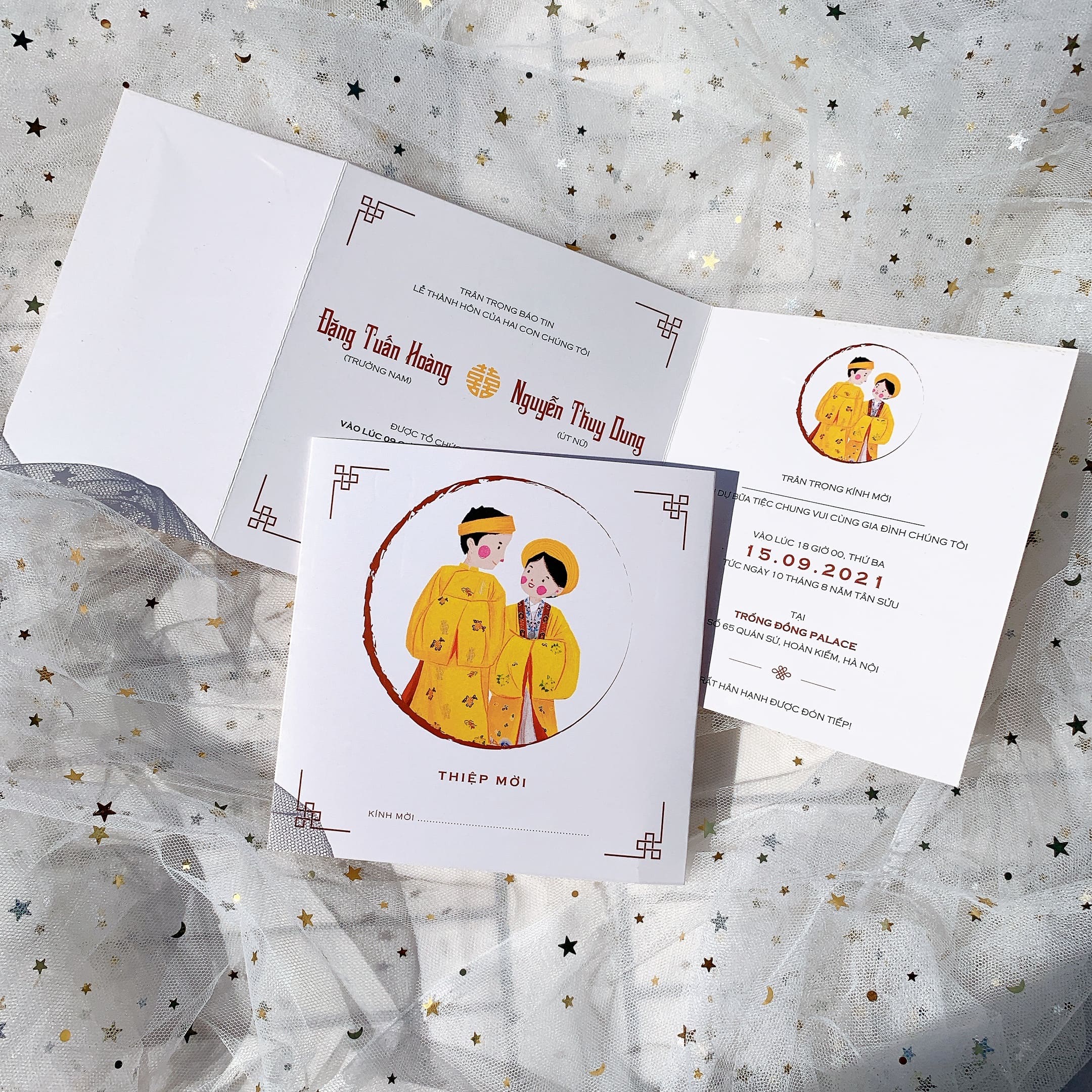 306 Vuông - Thiệp hiện đại in hình chibi