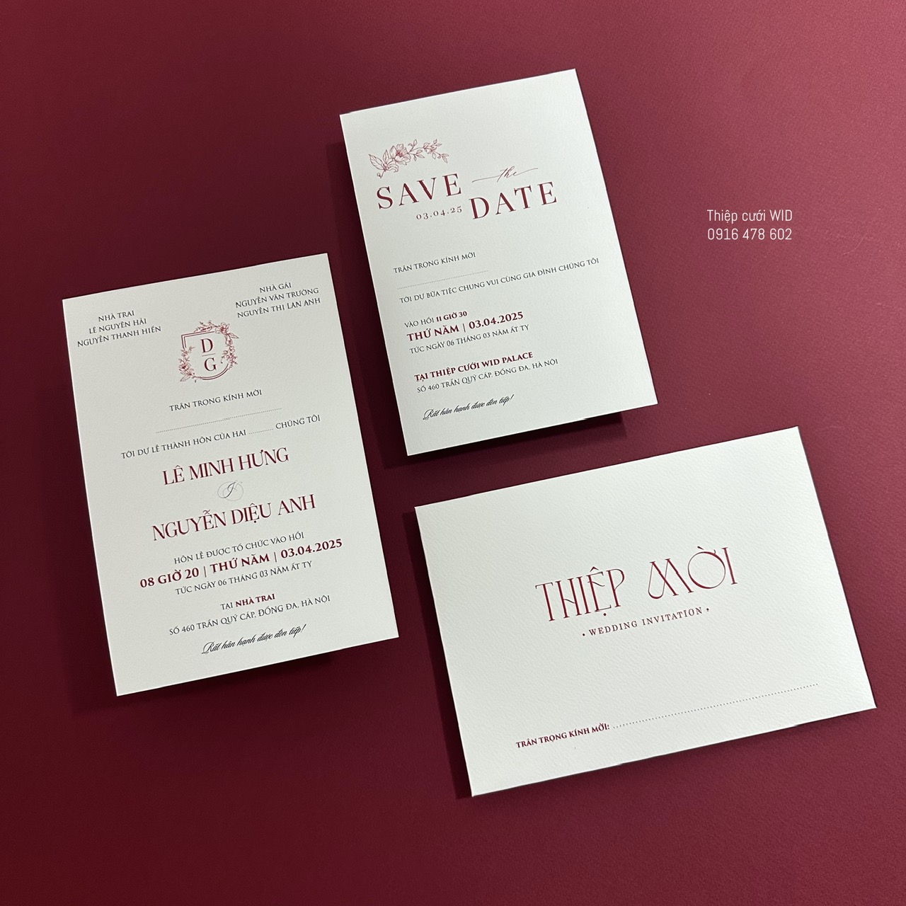 PB 489 - Thiệp tối giản kết hợp giấy mĩ thuật sang trọng