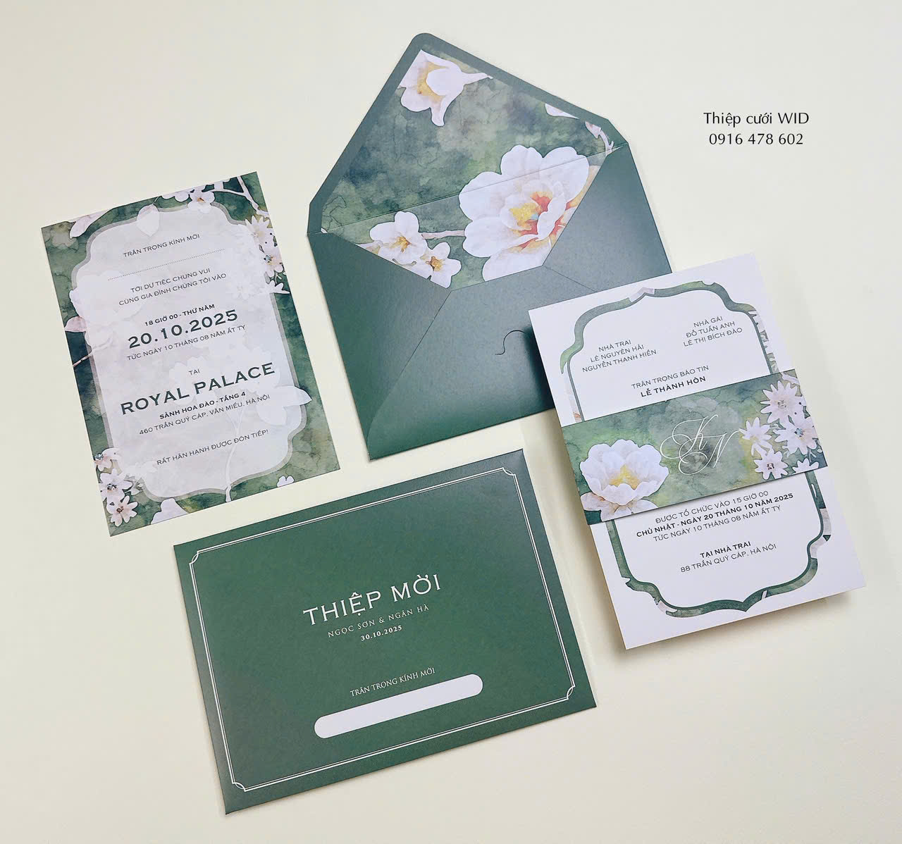 PB 508 - Thiệp hoa sen hiện đại