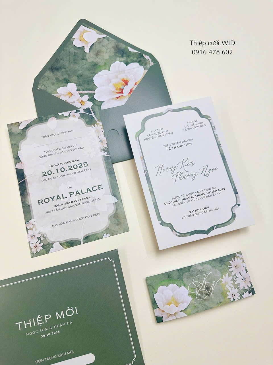 PB 508 - Thiệp hoa sen hiện đại