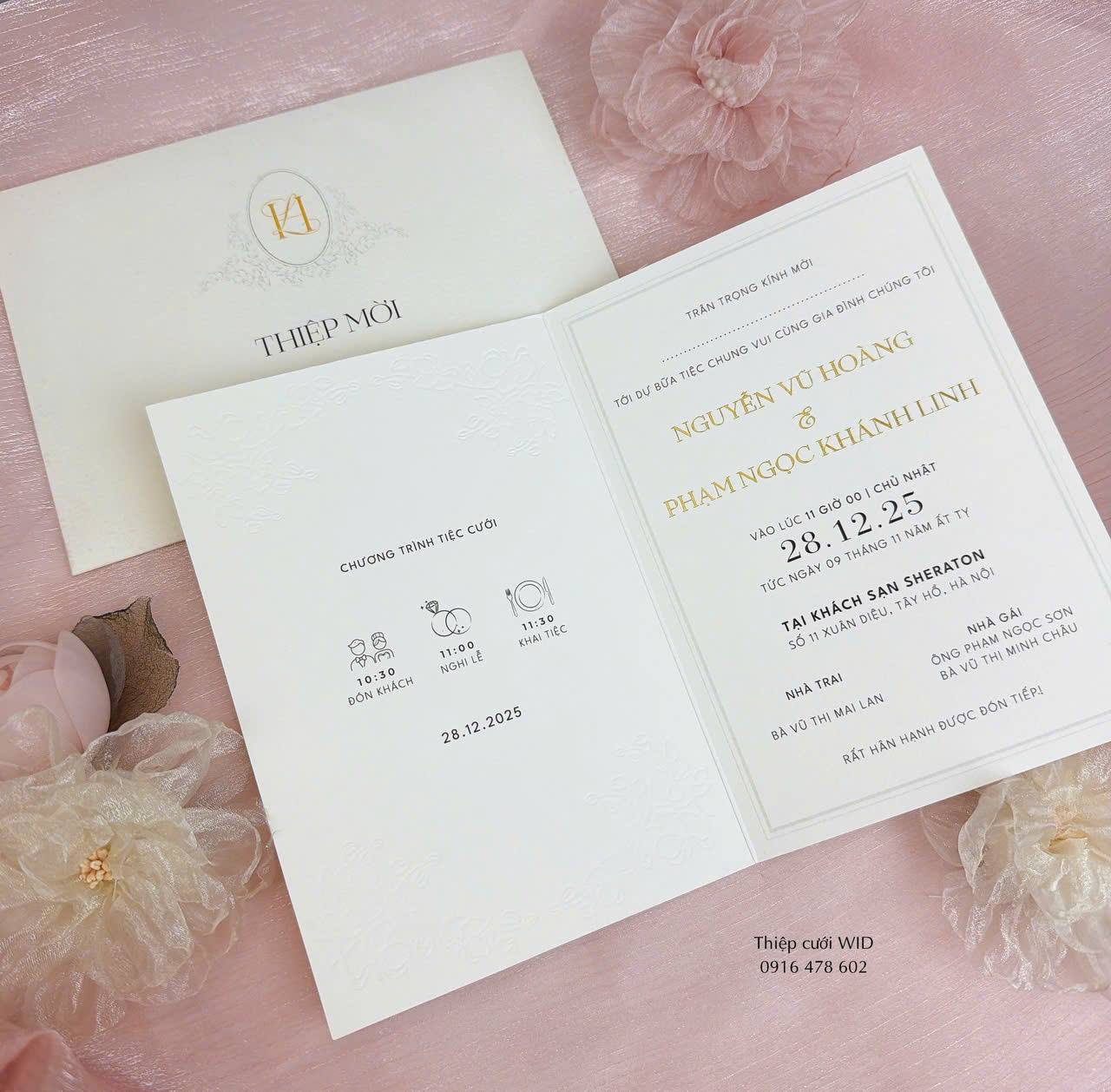 CC 28 - Thiệp phong bì giấy mĩ thuật kết hợp dập thúc nổi